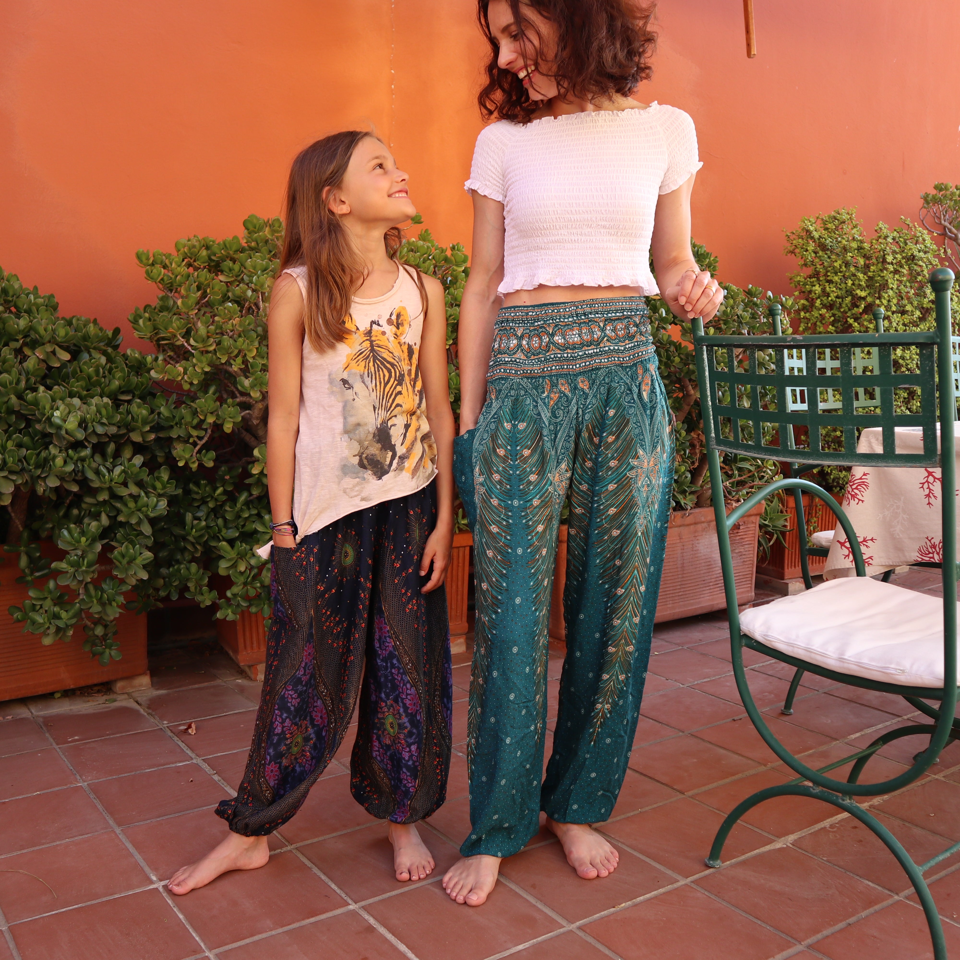 CHICTRY Pantaloni Harem Di Danza Del Ventre Donna Pantaloni - Foto 7