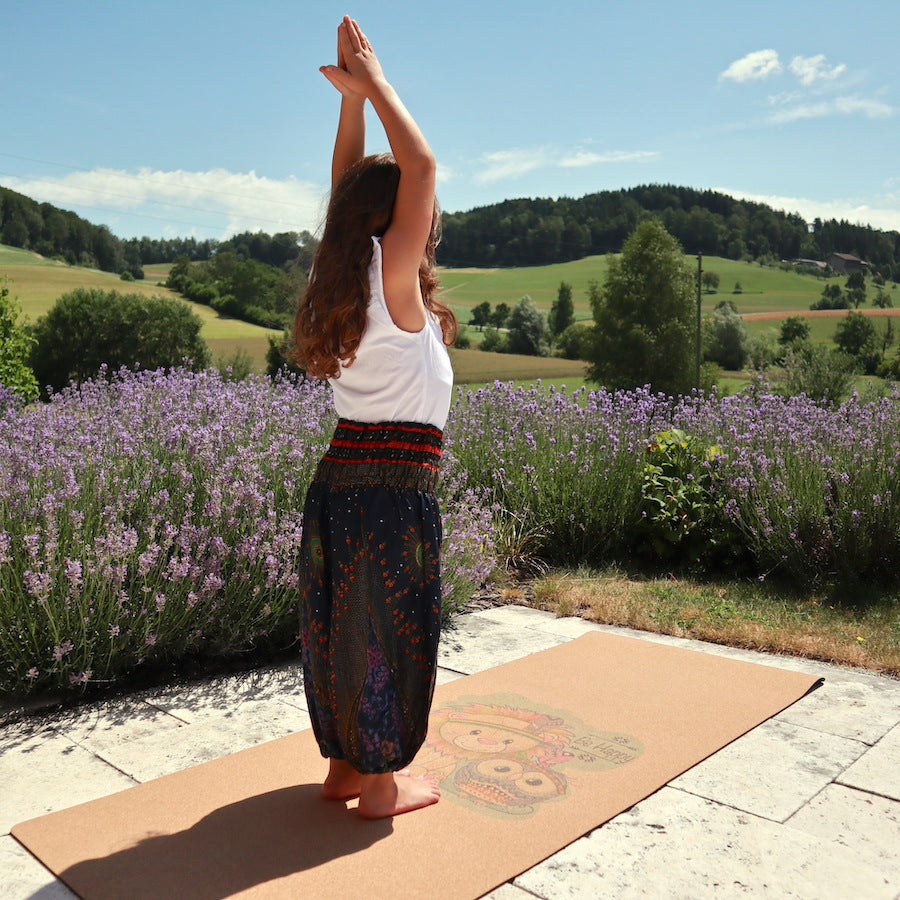 Tappetino yoga per bambini in sughero