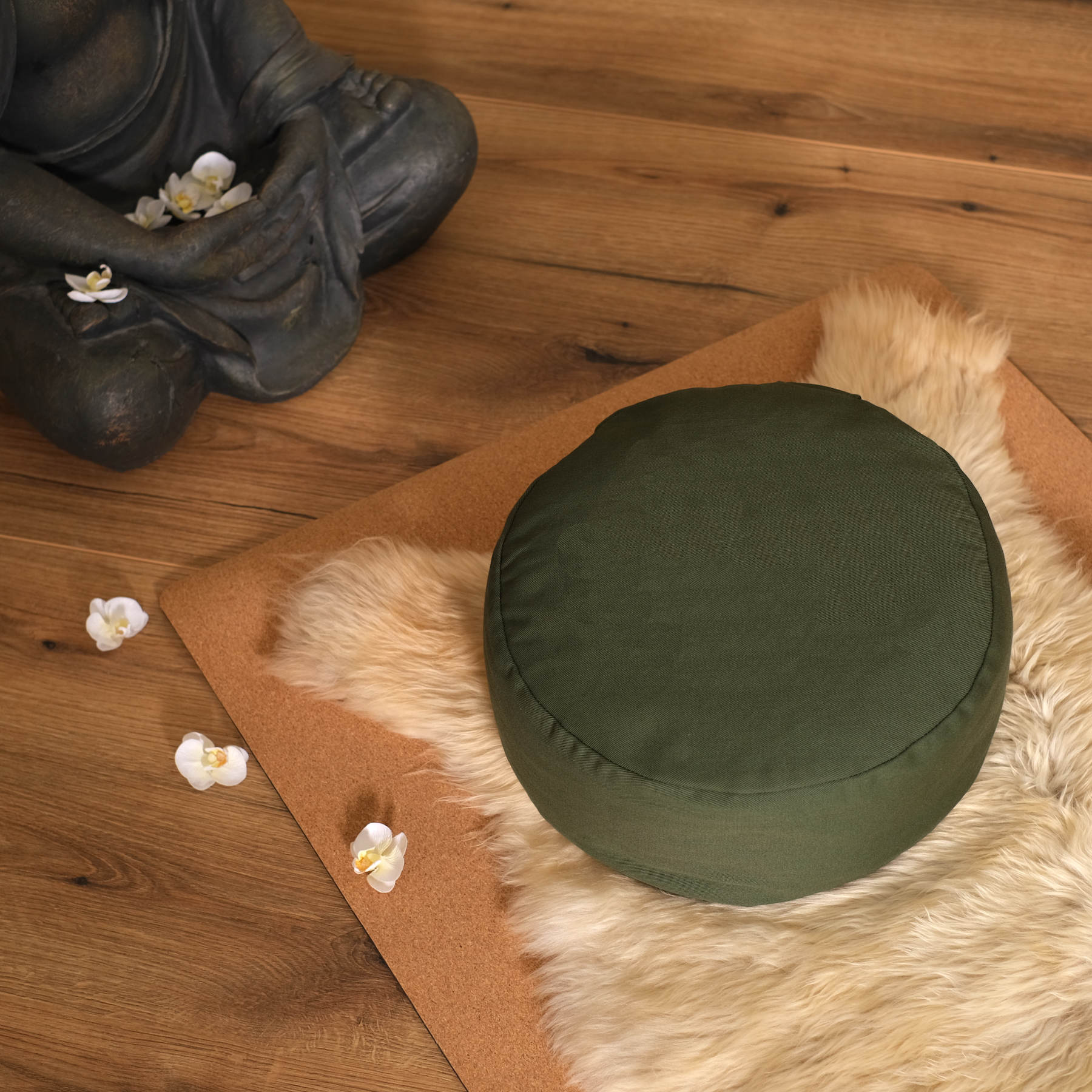 Cuscino da meditazione rotondo