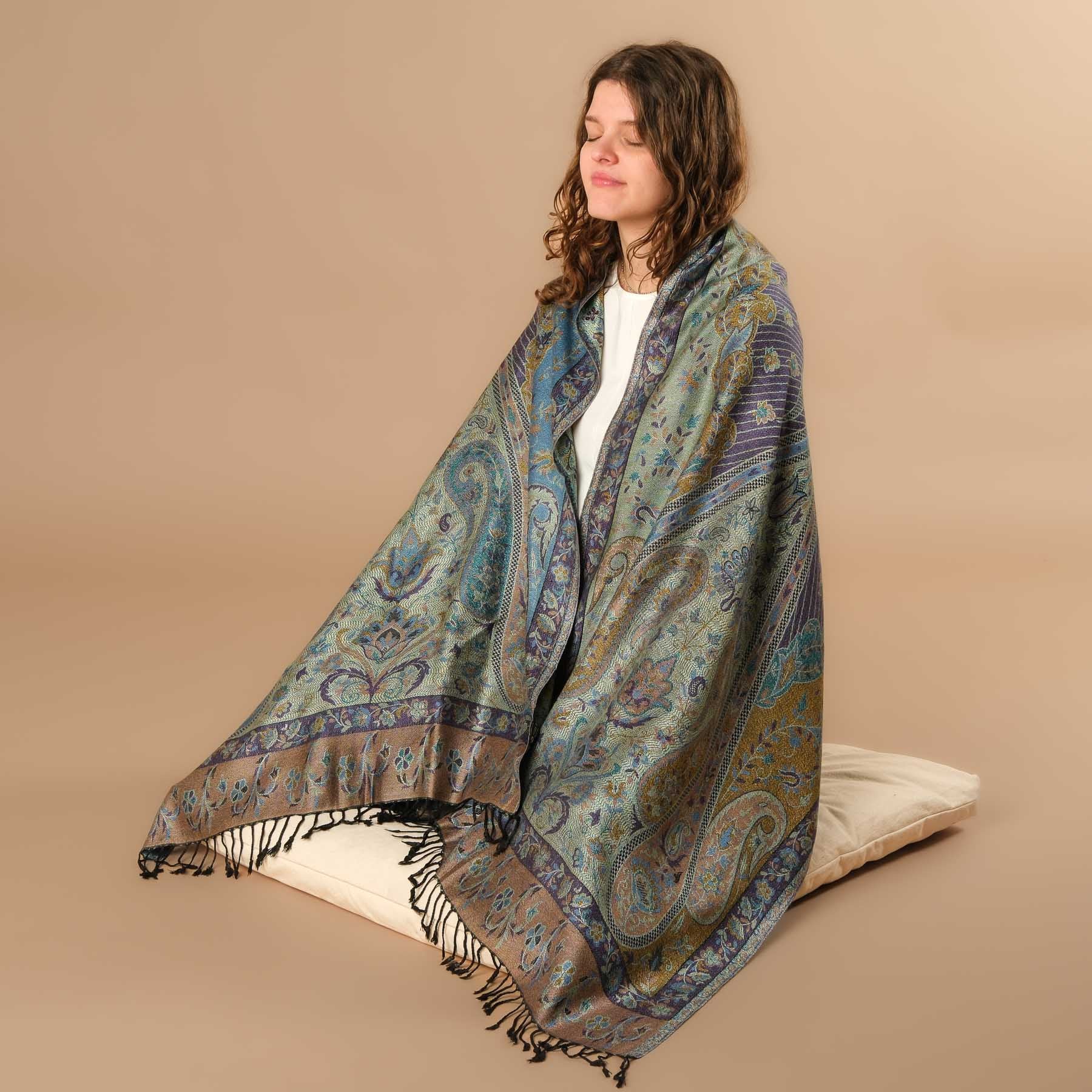 Scialle da meditazione in viscosa Lunaris