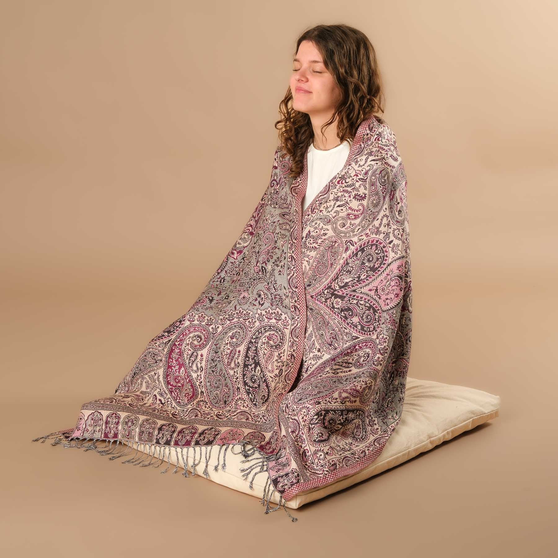 Sciarpa da meditazione in viscosa Heart