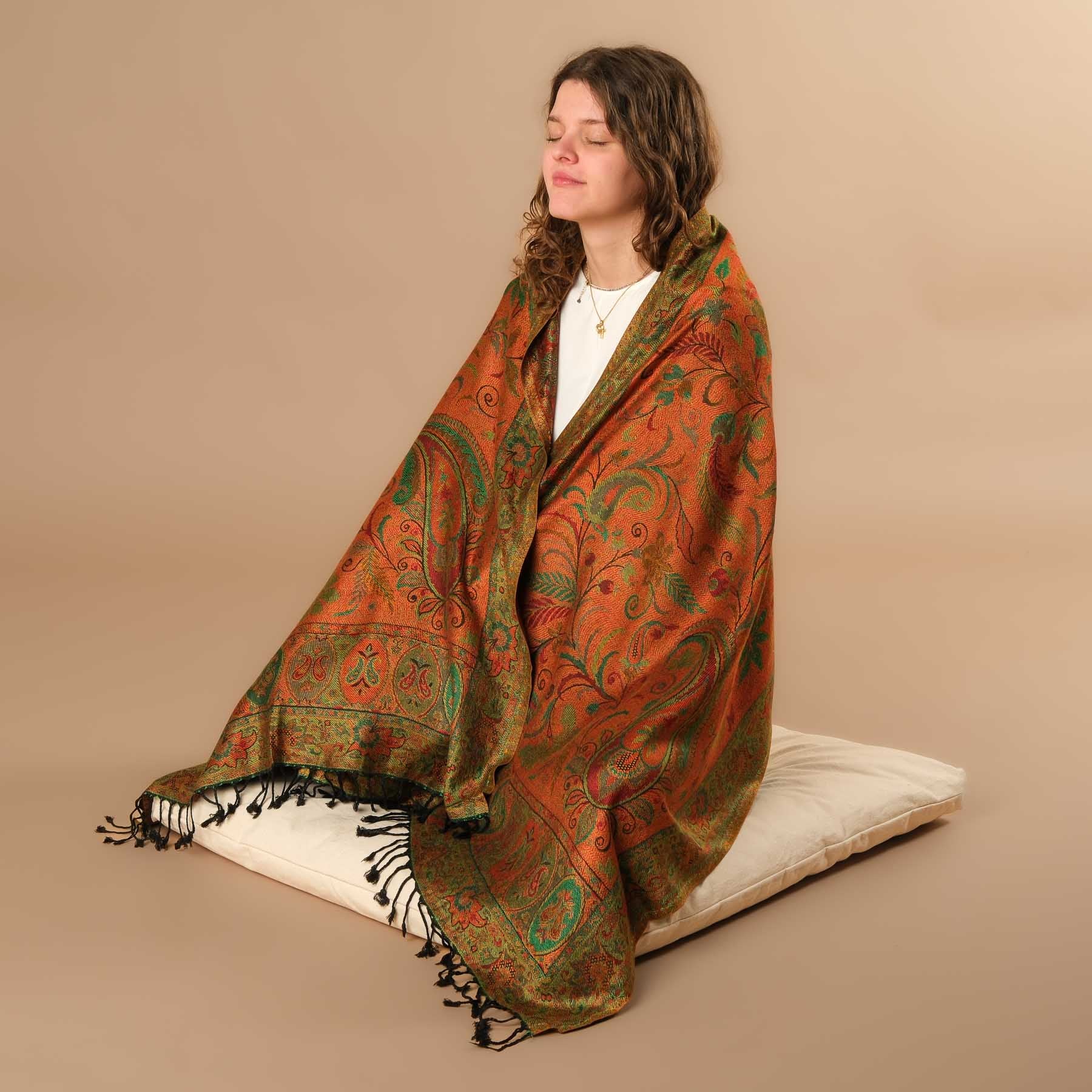 Scialle da meditazione in viscosa Pocahontas