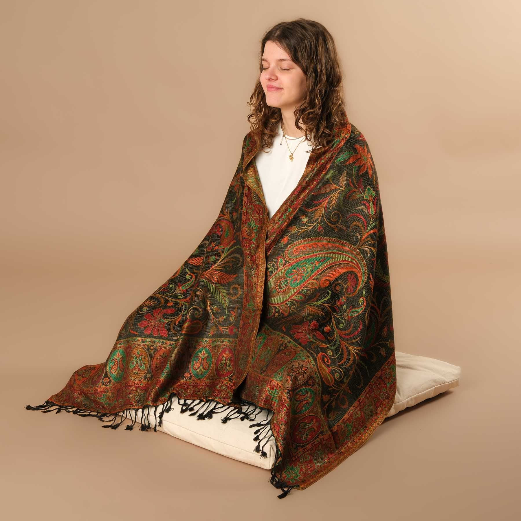 Scialle da meditazione in viscosa Pocahontas