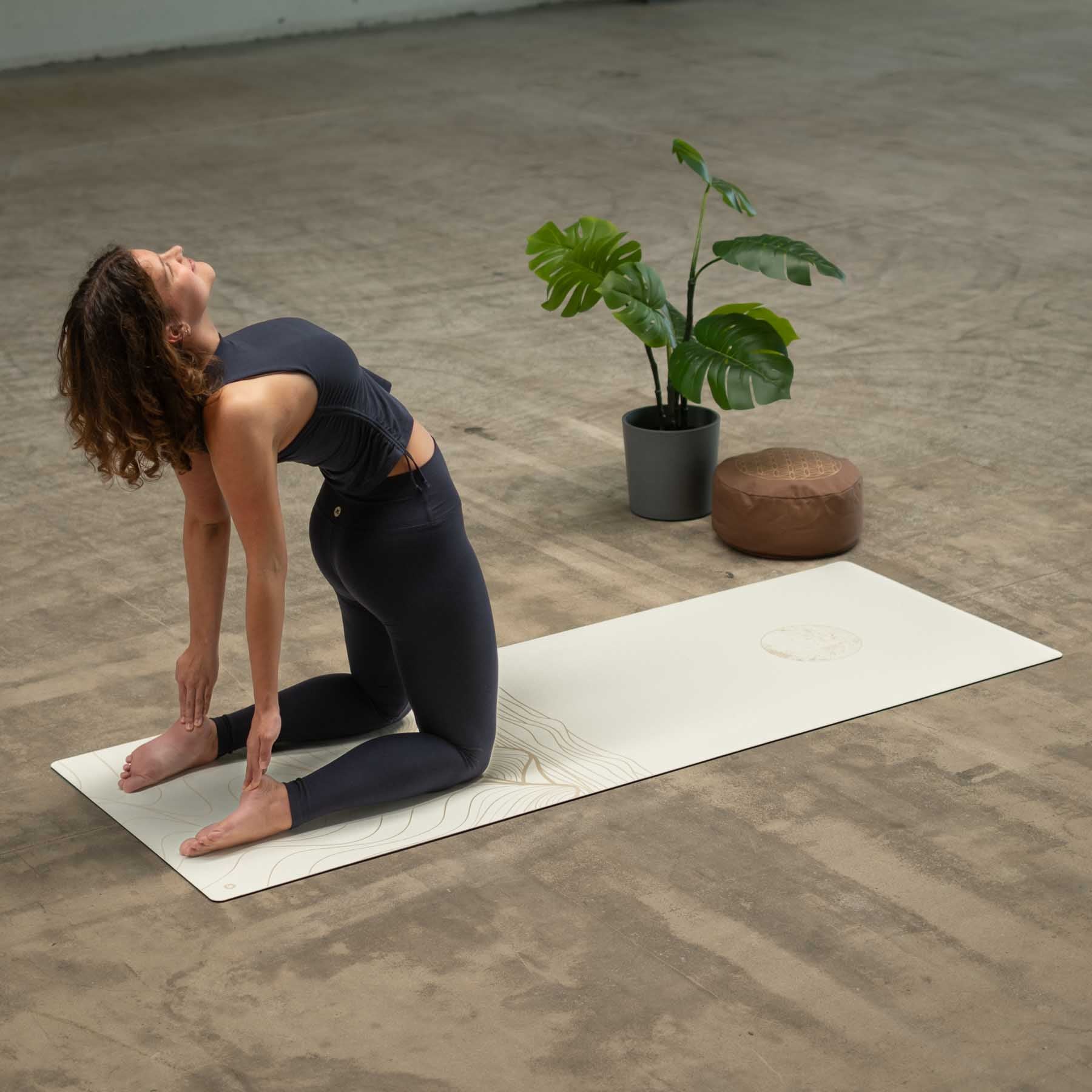 Tappetino yoga SuperGrip 2.0 bianco Sahara
