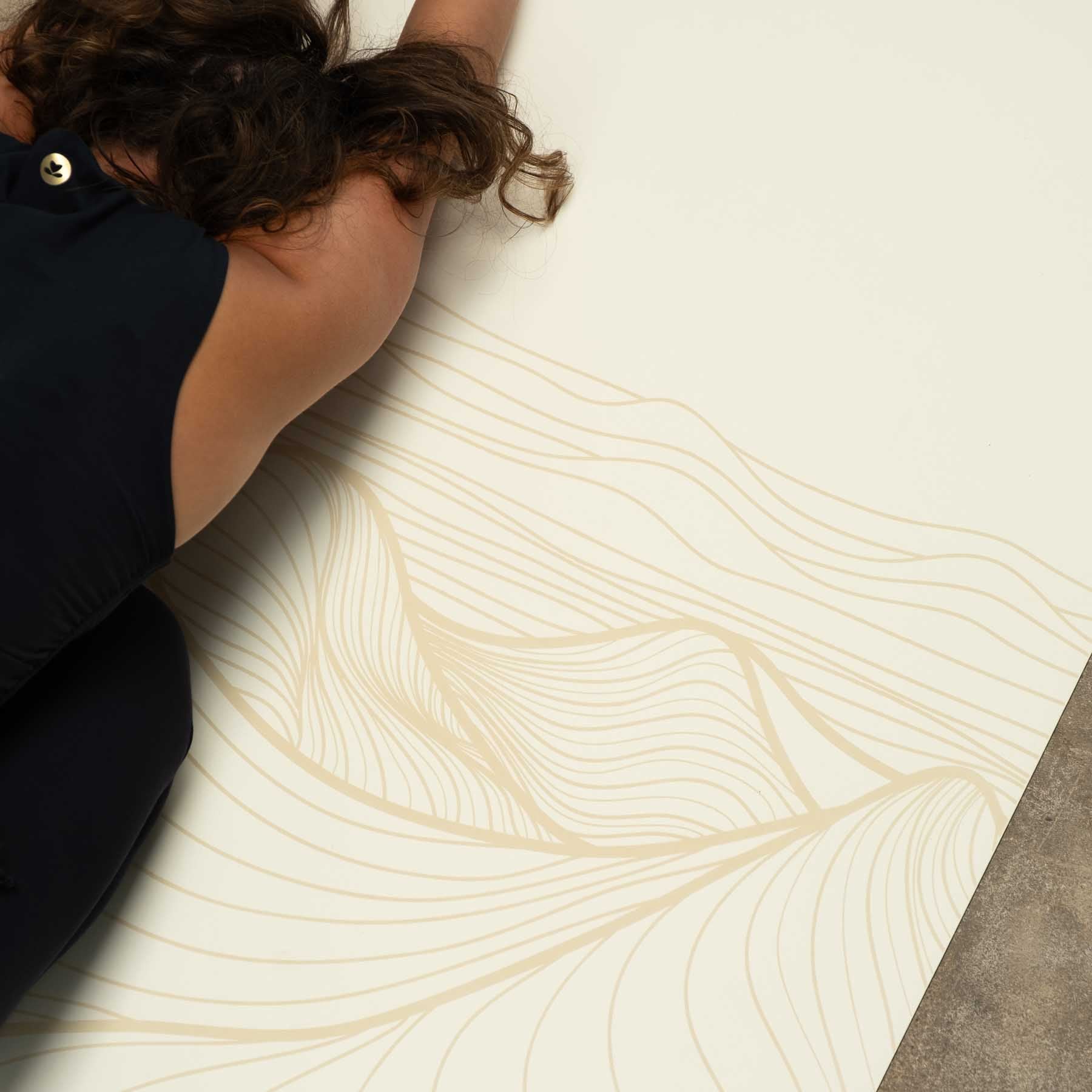 Tappetino yoga SuperGrip 2.0 bianco Sahara