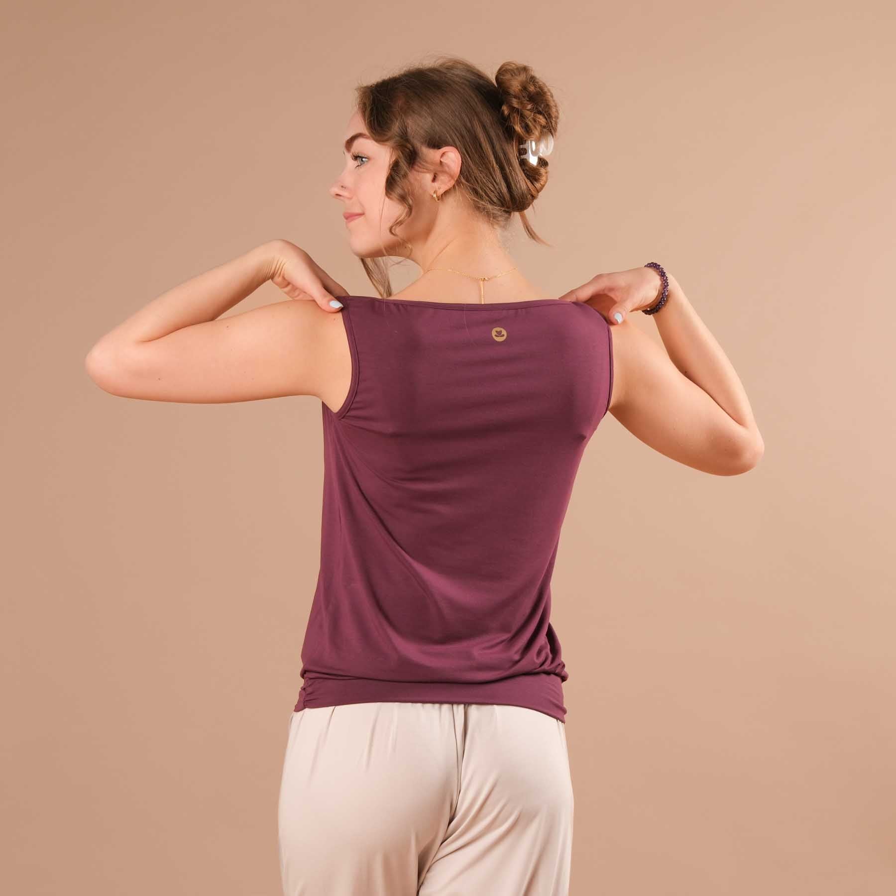 Canotta Yoga Bateau - Prodotto sostenibile in Svizzera berry