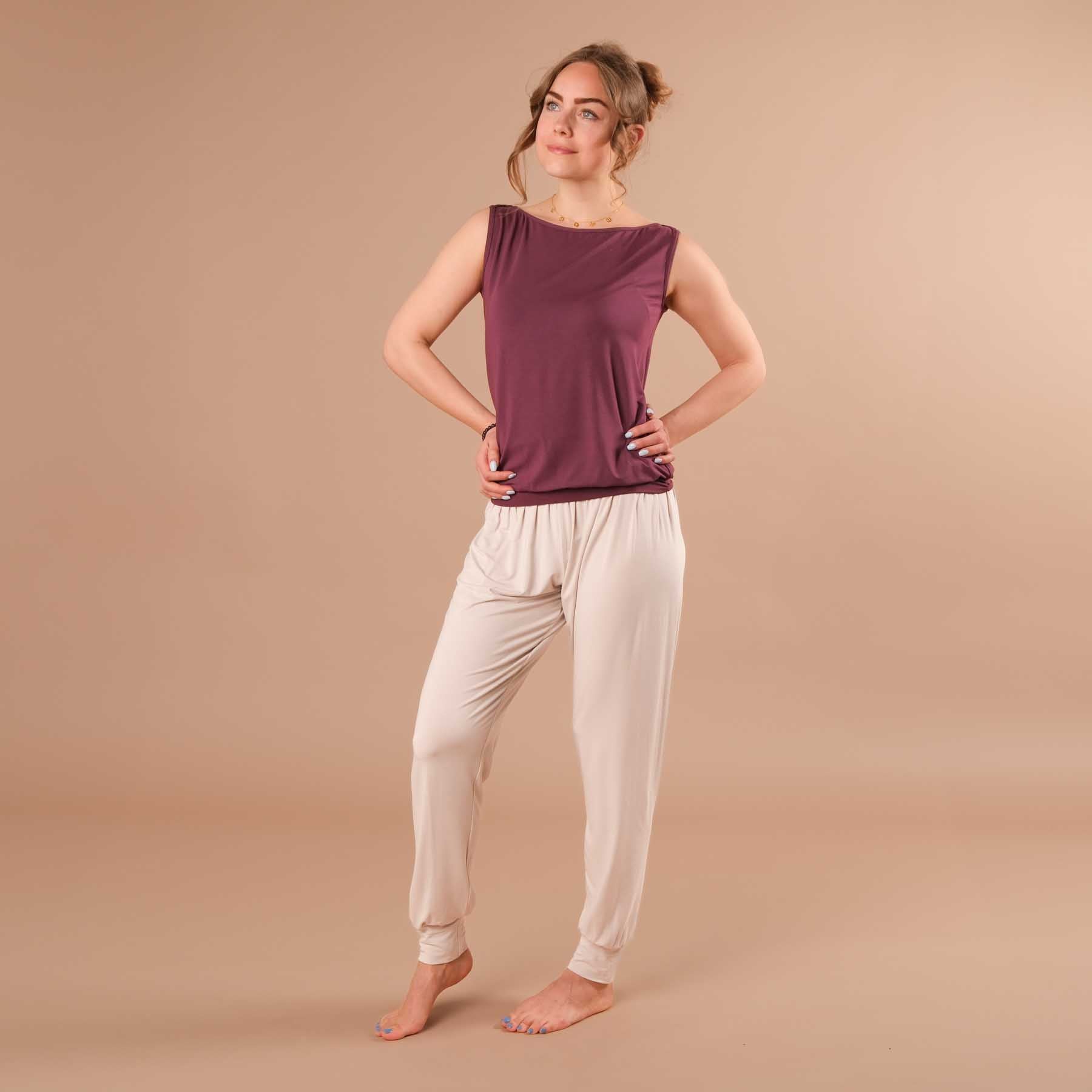 Canotta Yoga Bateau - Prodotto sostenibile in Svizzera berry