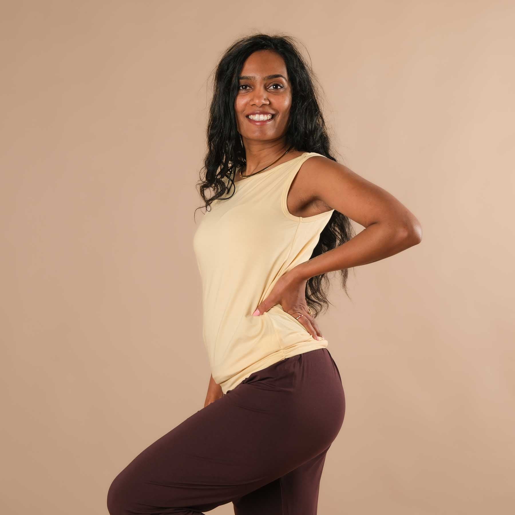 Canotta Yoga Bateau - Prodotto in Svizzera in modo sostenibile butteryellow