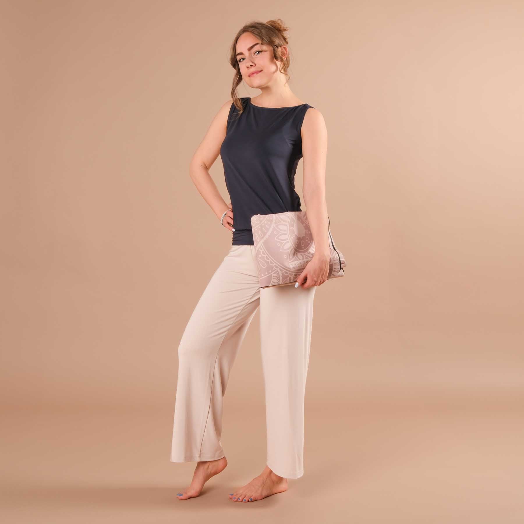 Canotta Yoga Bateau - Made in Switzerland sostenibile navy