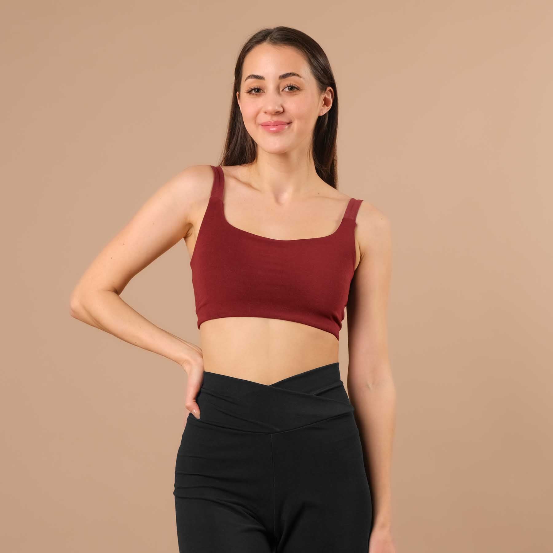Reggiseno Yoga Stripes Comfy bordeaux