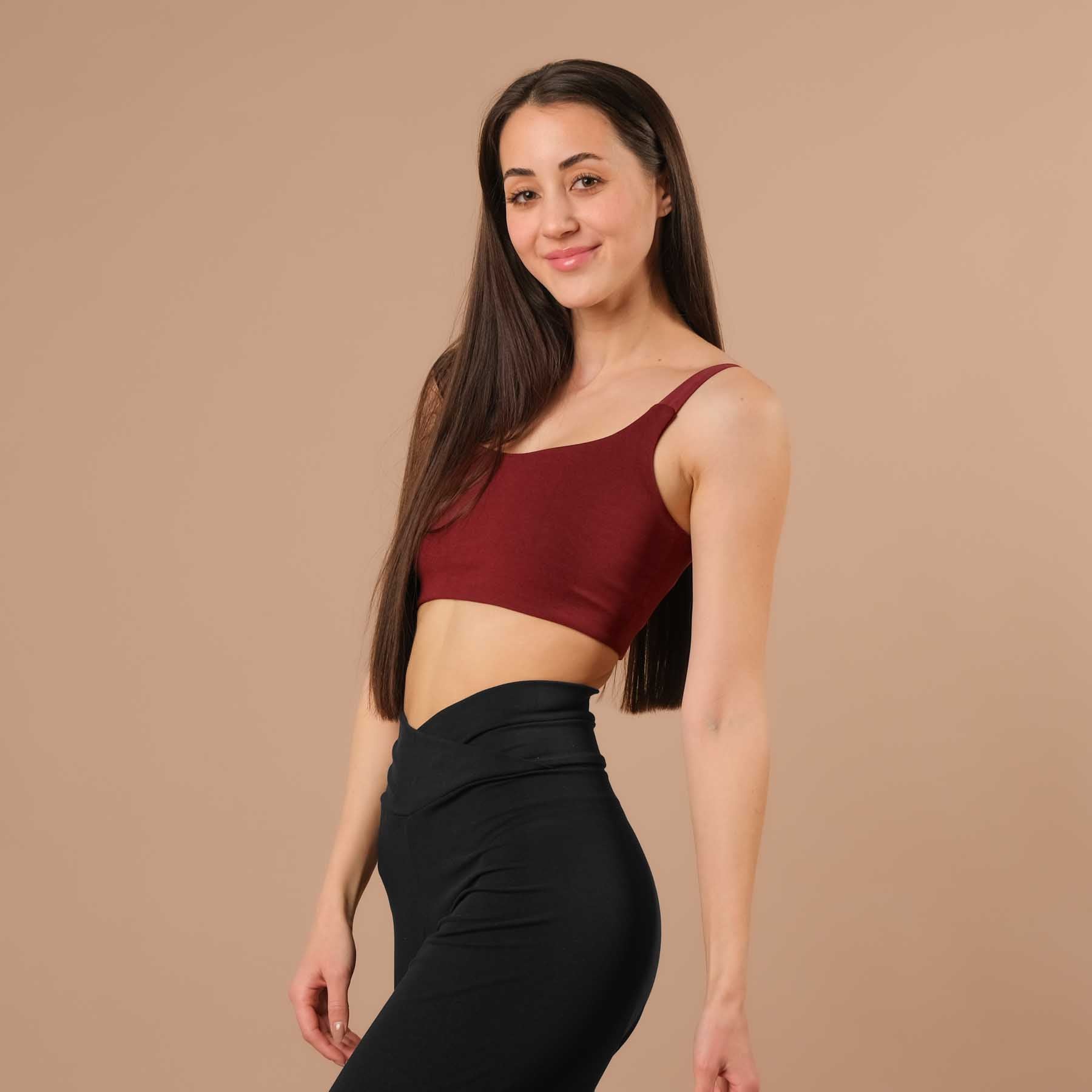 Reggiseno Yoga Stripes Comfy bordeaux