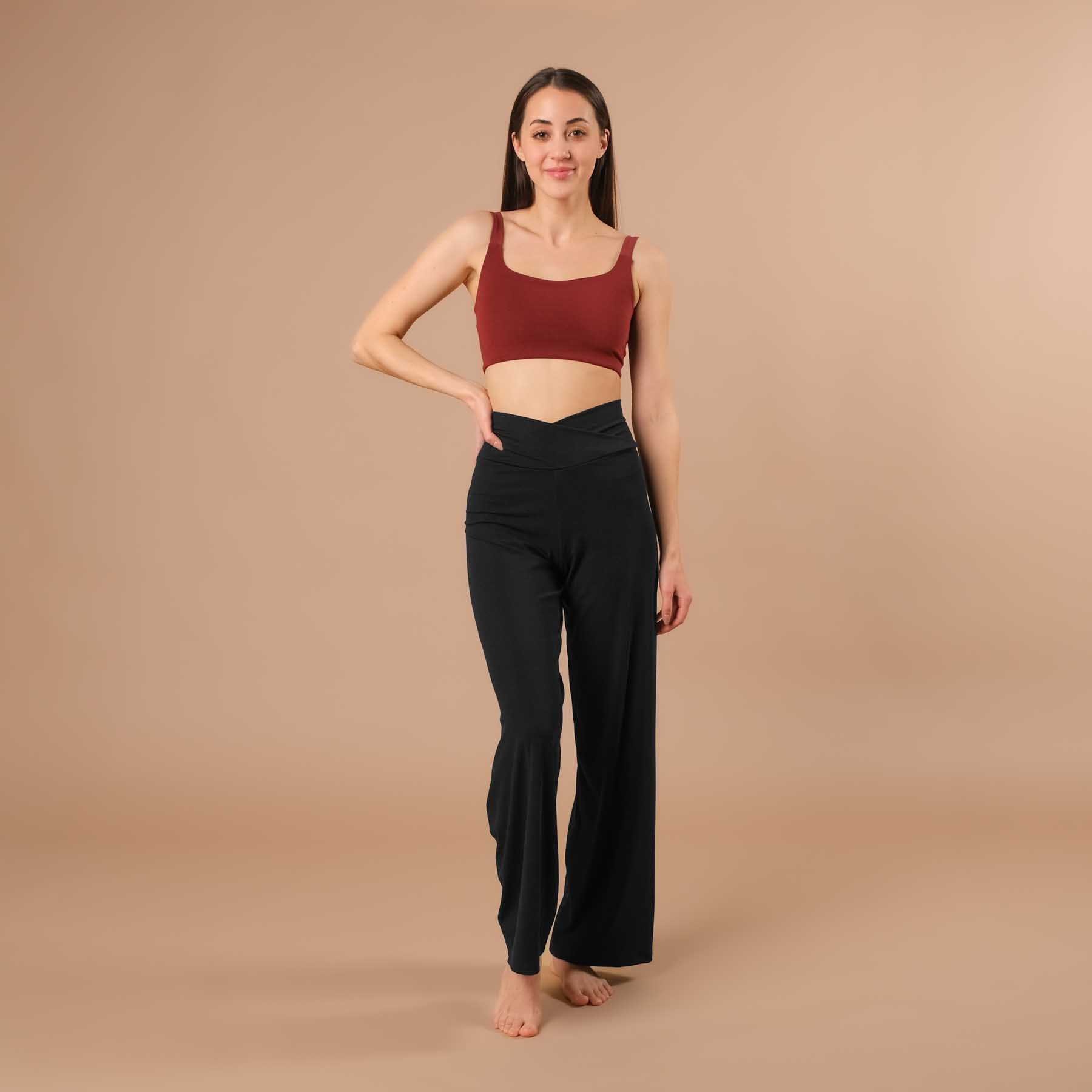 Reggiseno Yoga Stripes Comfy bordeaux