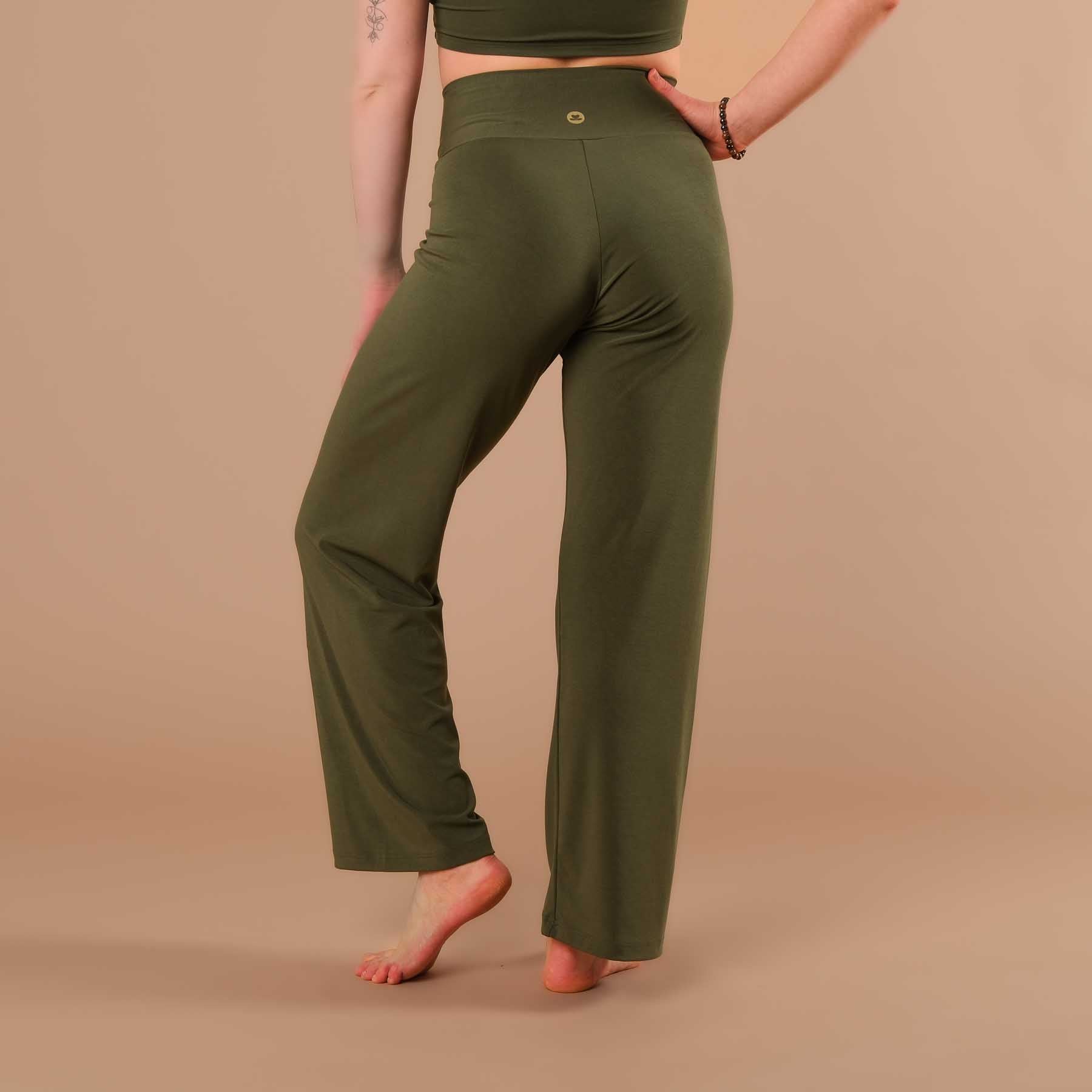 Culotte yoga Comfy lunga oliva
