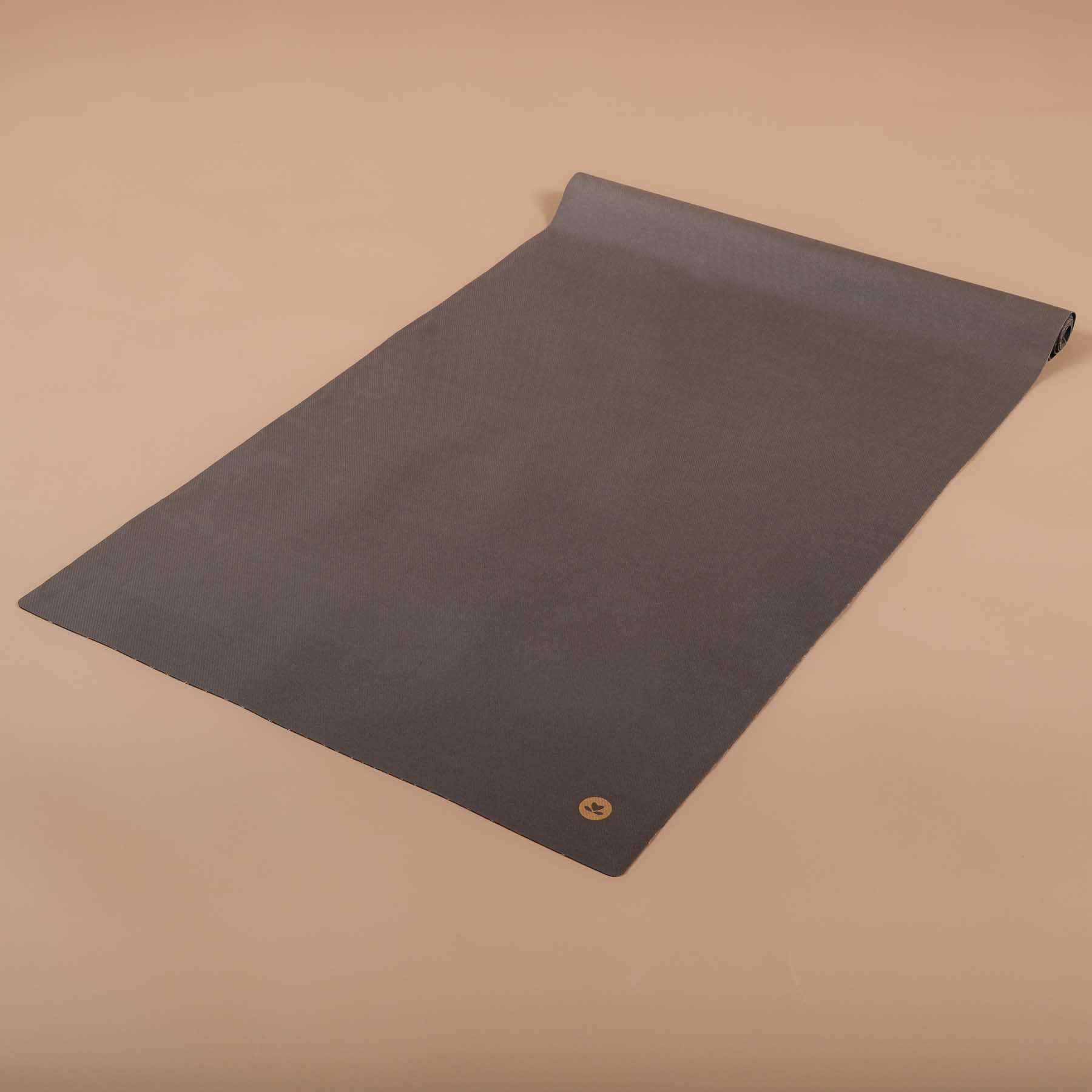 Tappetino da viaggio - Yoga Cloth EcoGrip in gomma naturale FSC antracite