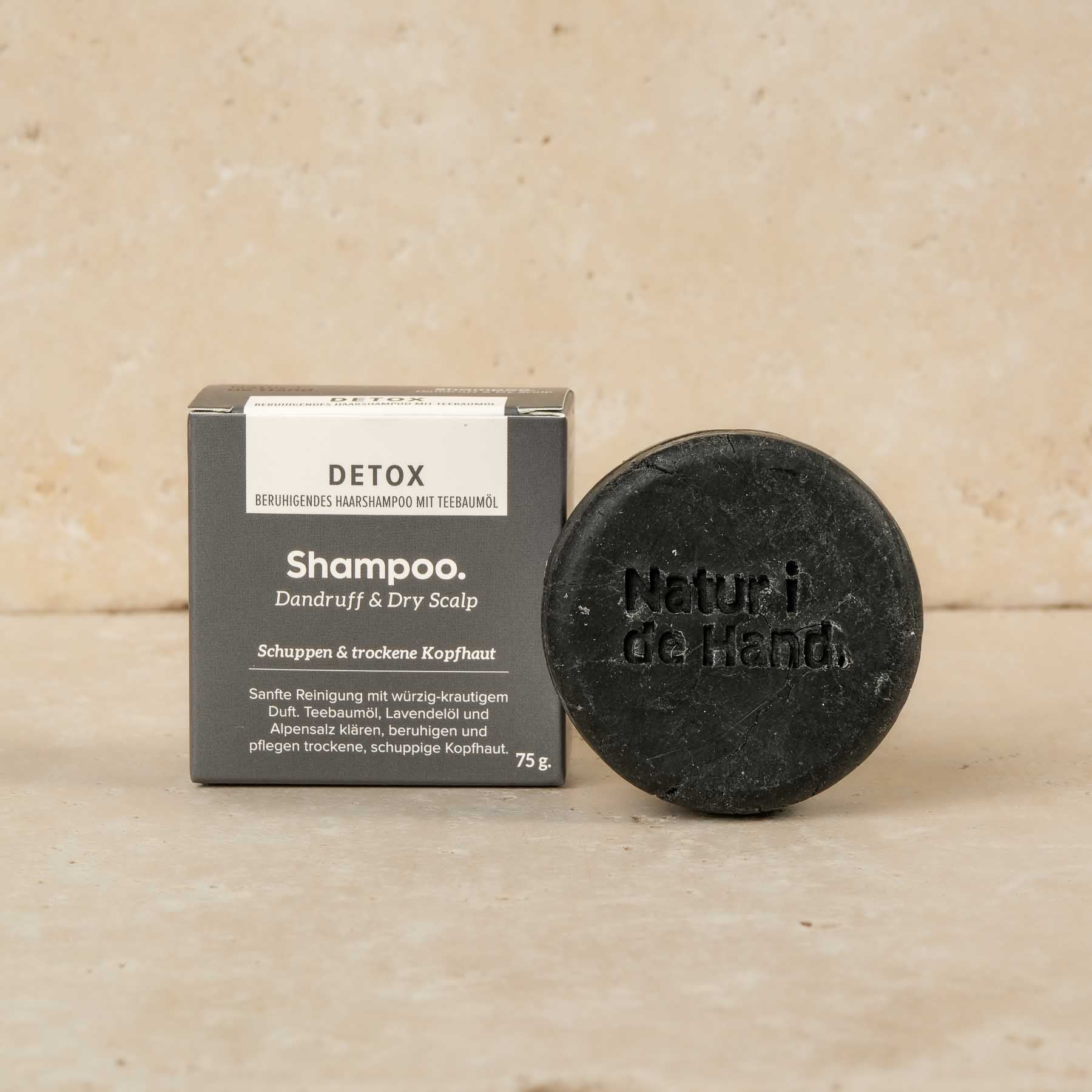 Sapone per capelli - Shampoo Bar - Detox per un lavaggio perfetto dei capelli. Prodotto in Svizzera.