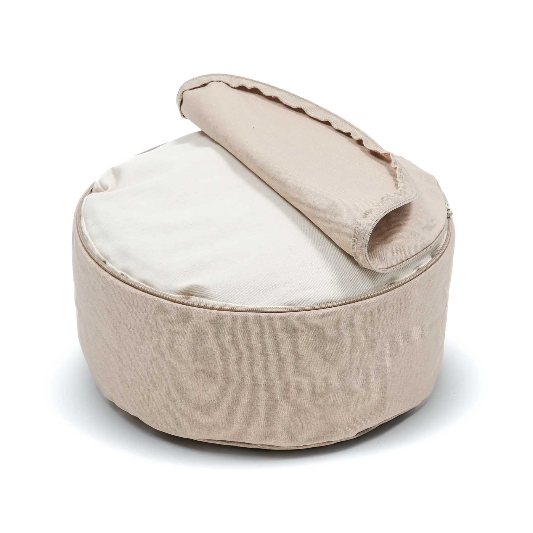 Cuscino da meditazione Mandala rotondo OM oro Stampa sabbia