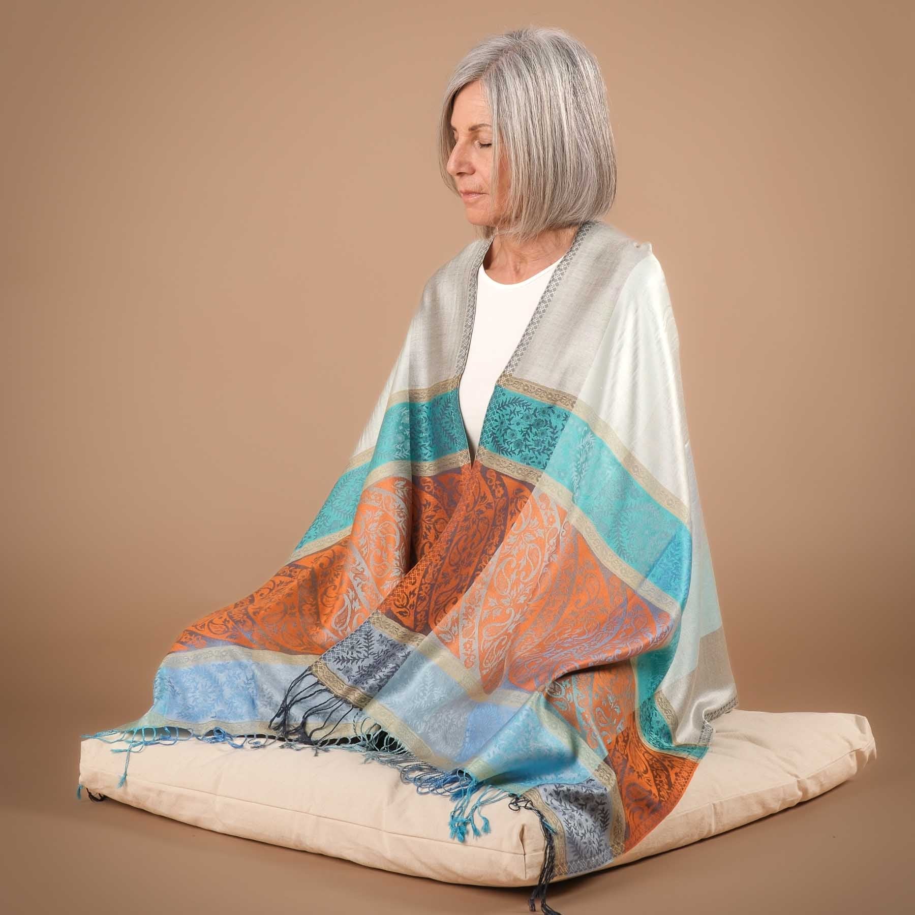 Scialle da meditazione Sciarpa di seta Sunny