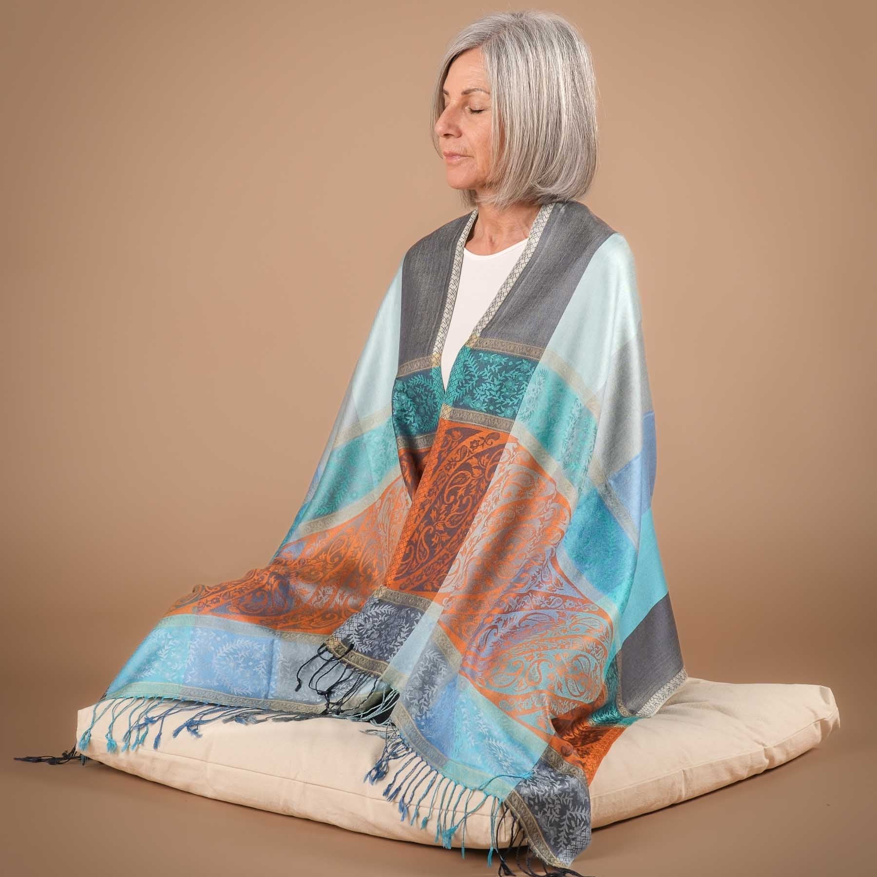 Scialle da meditazione Sciarpa di seta Sunny