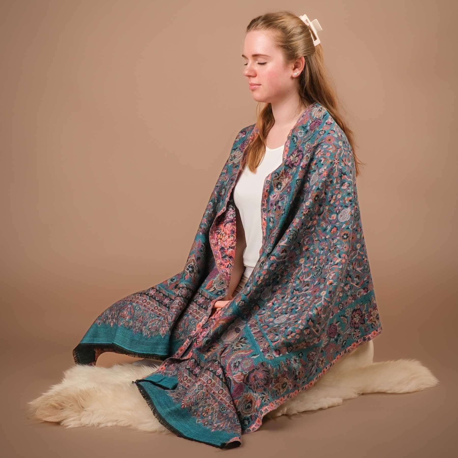 Scialle da meditazione Kani Lana/Cotone Arielle
