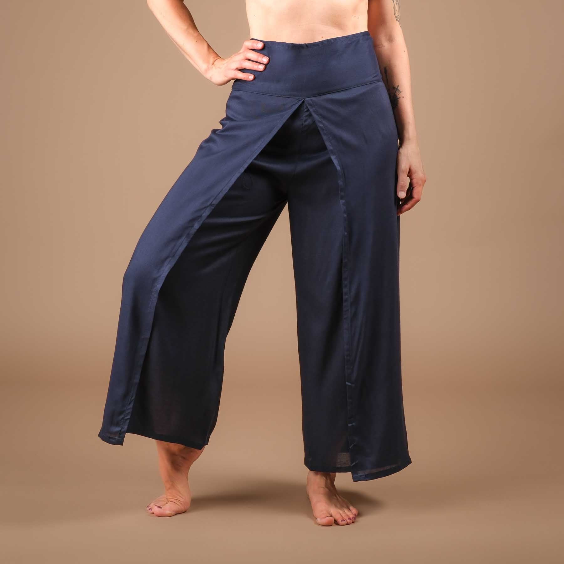 Pantaloni palazzo Marlene pantaloni uni navy