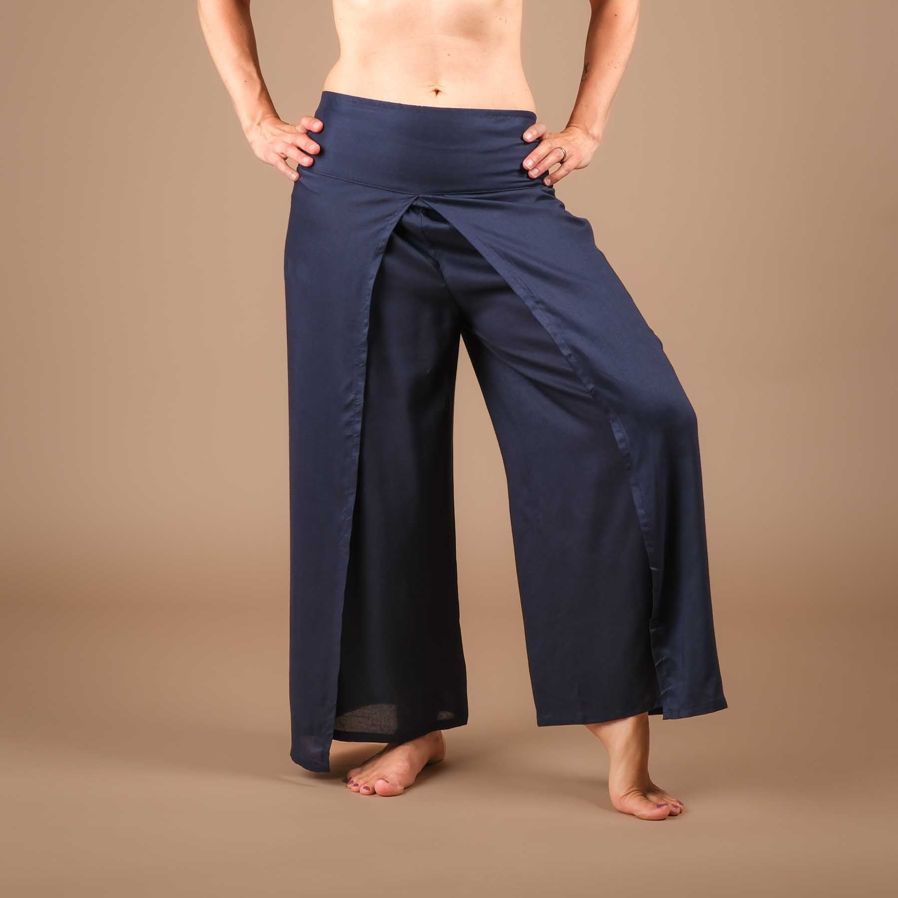 Pantaloni palazzo Marlene pantaloni uni navy