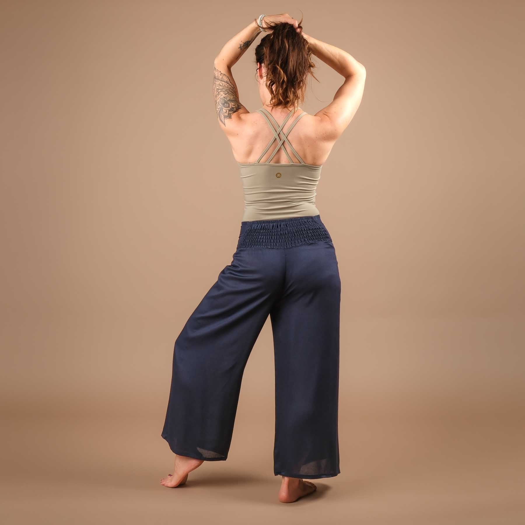 Pantaloni palazzo Marlene pantaloni uni navy