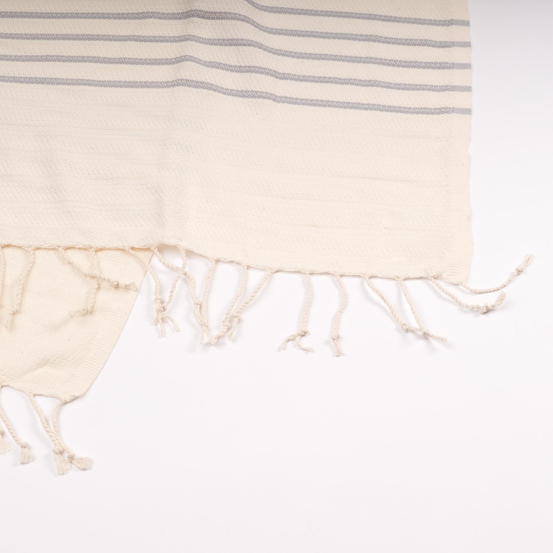 Telo mare Pestemal telo hammam Stripes grigio