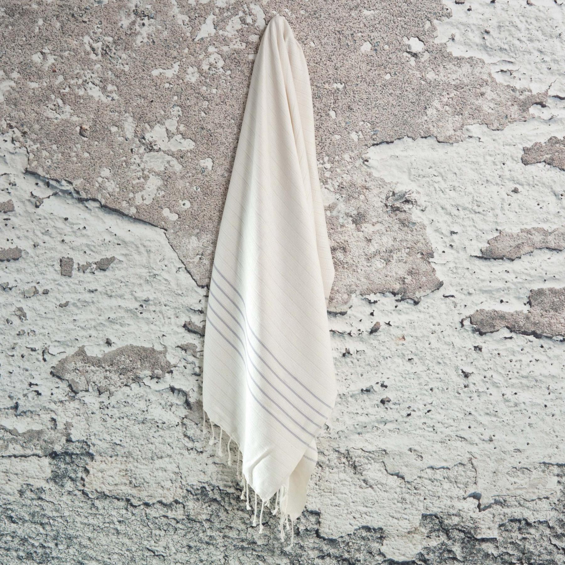 Telo mare Pestemal telo hammam Stripes grigio