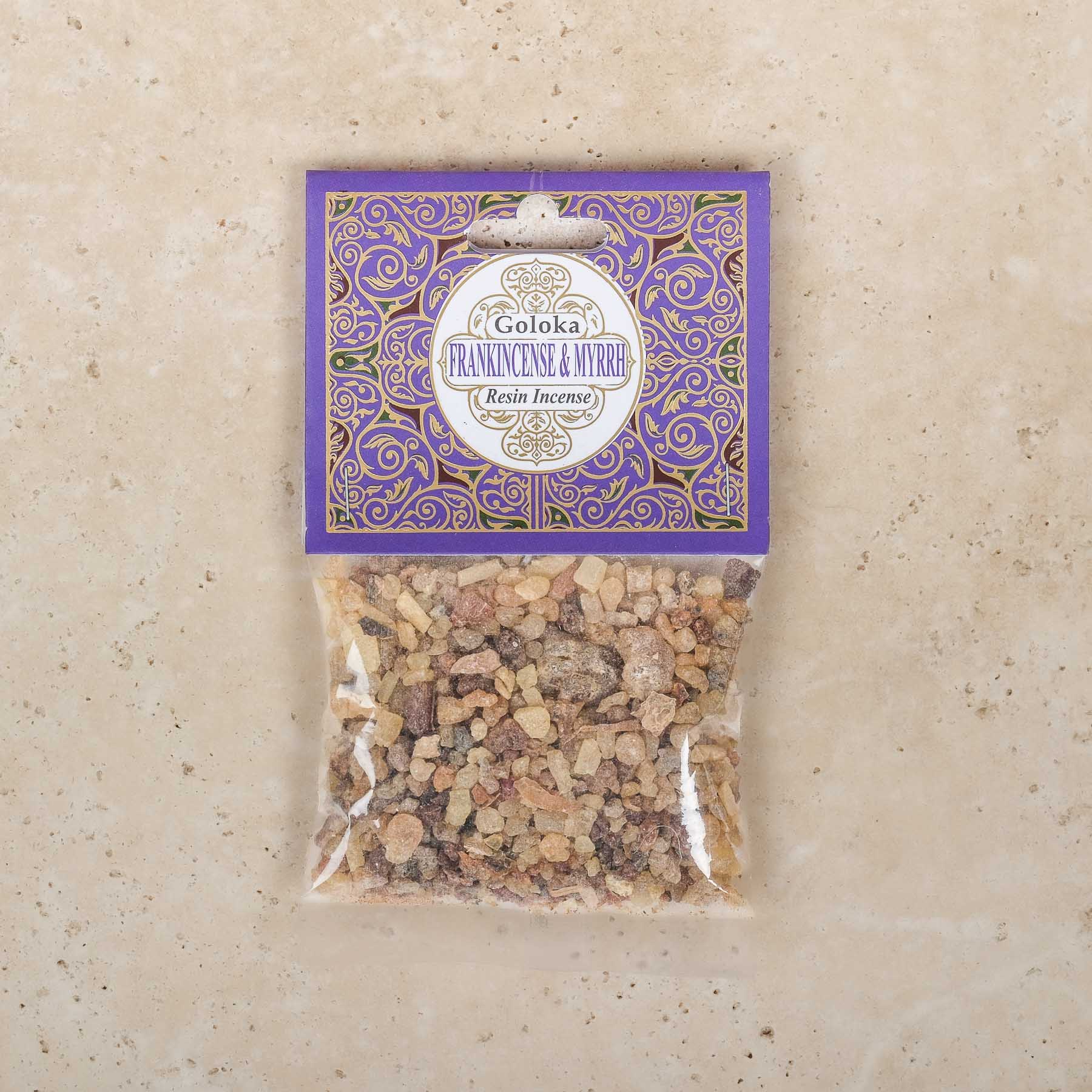 Miscela di incenso incenso e resina di mirra