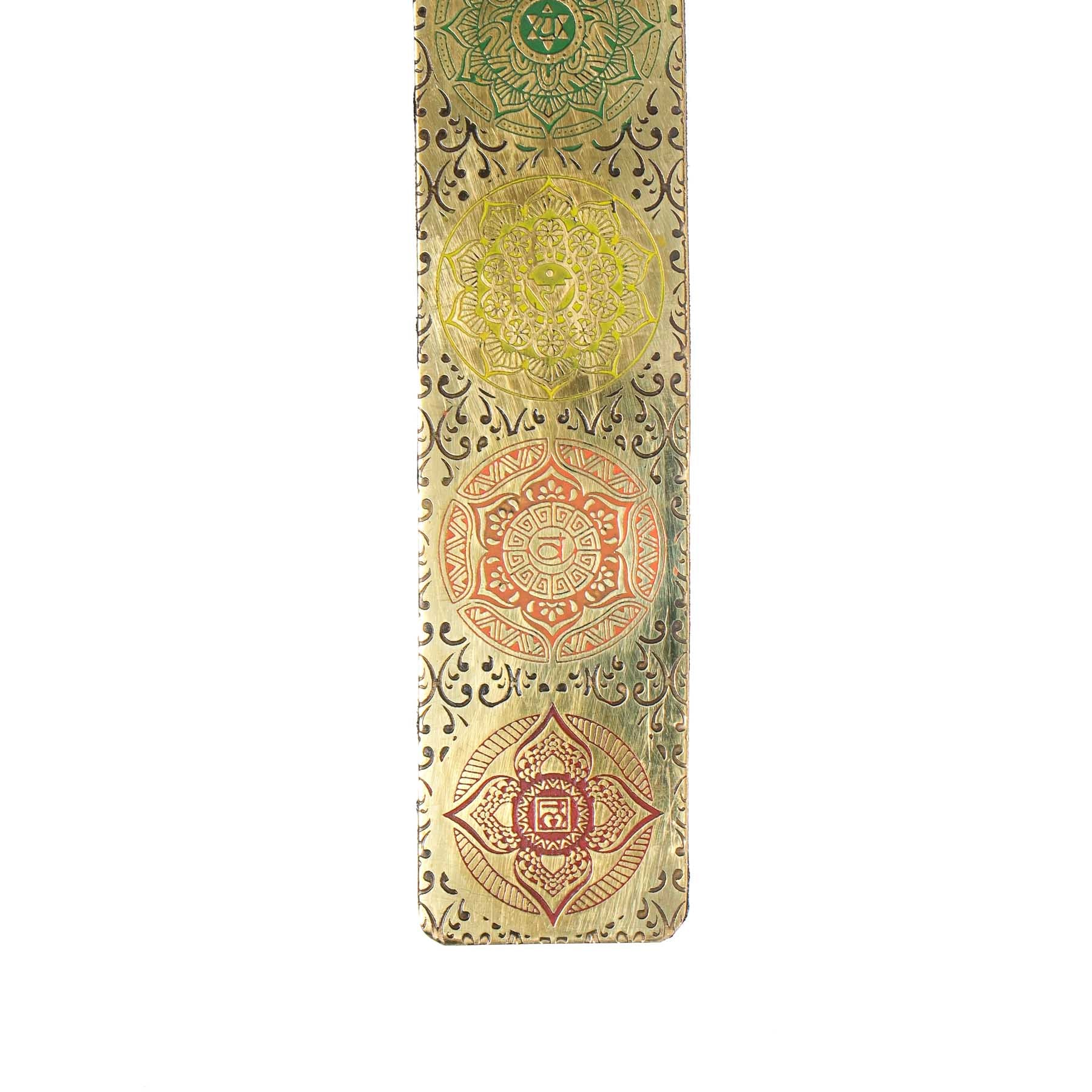 Porta bastoncini d'incenso in alluminio Chakra
