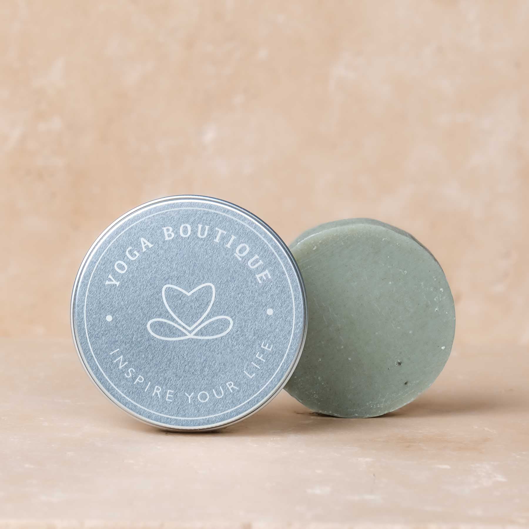 Lattina di sapone in alluminio rotonda