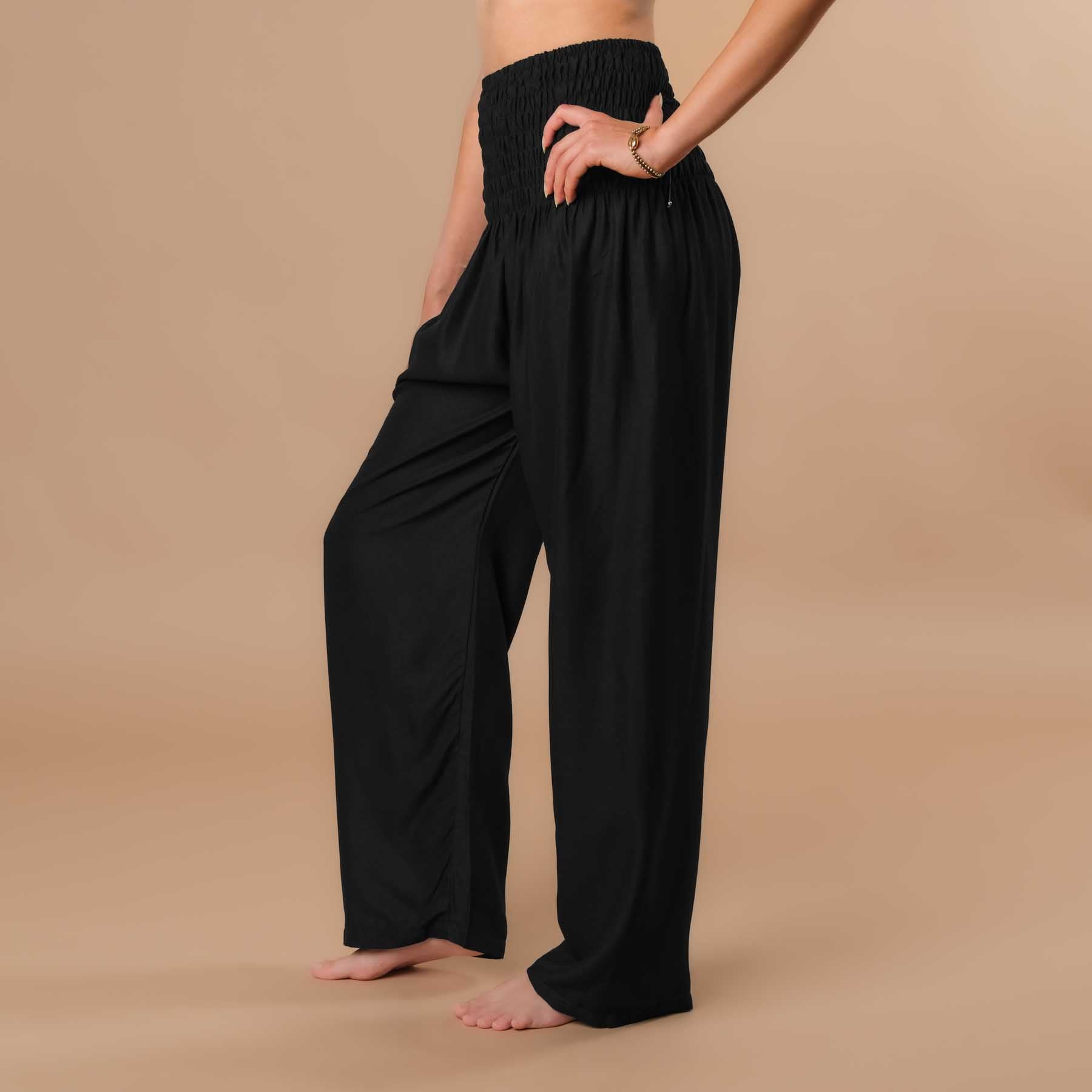 Pantaloni estivi Palazzo uni nero
