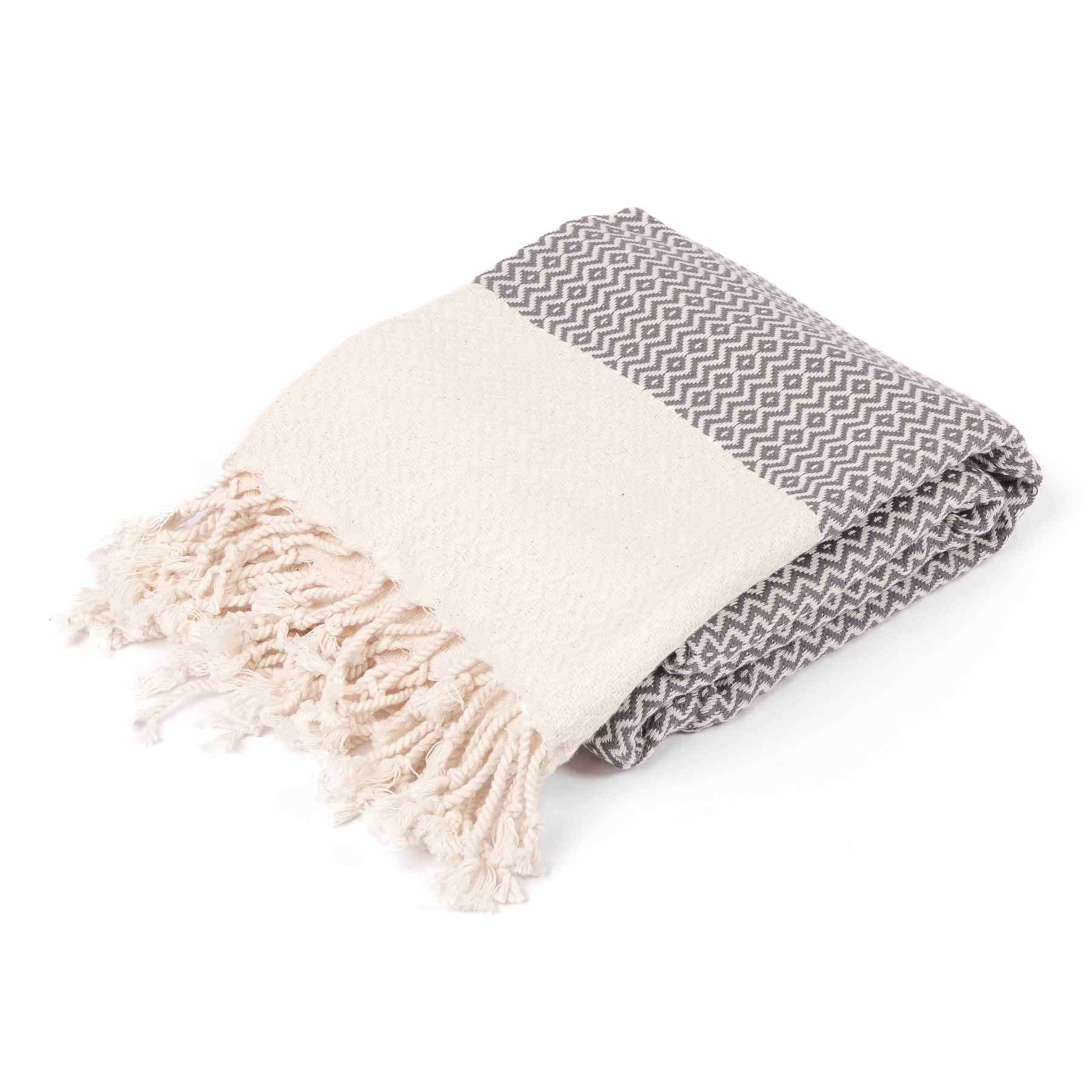 Pestemal telo da spiaggia telo hammam Grigio Calma