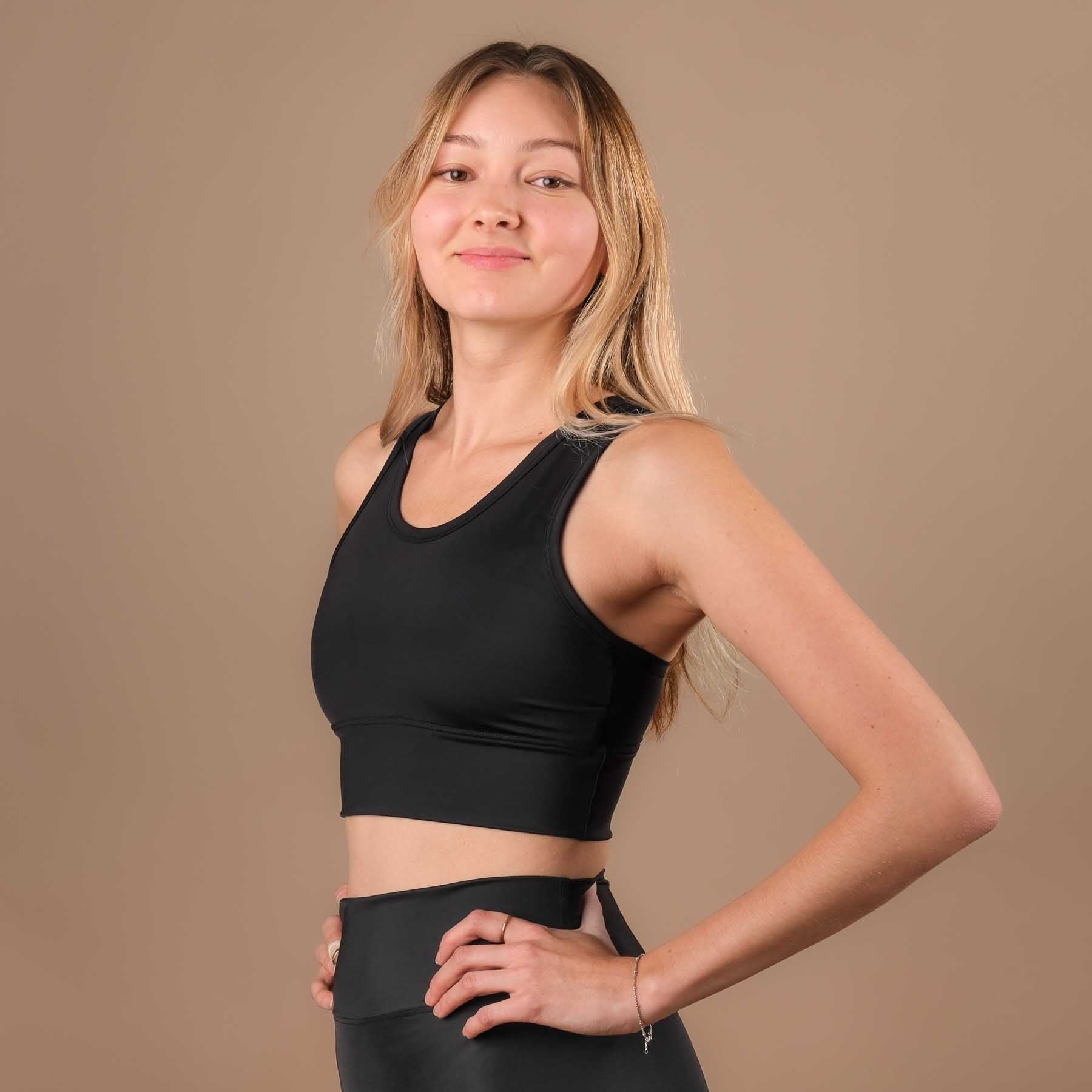 Top sportivo Eco Mare Yoga Top nero