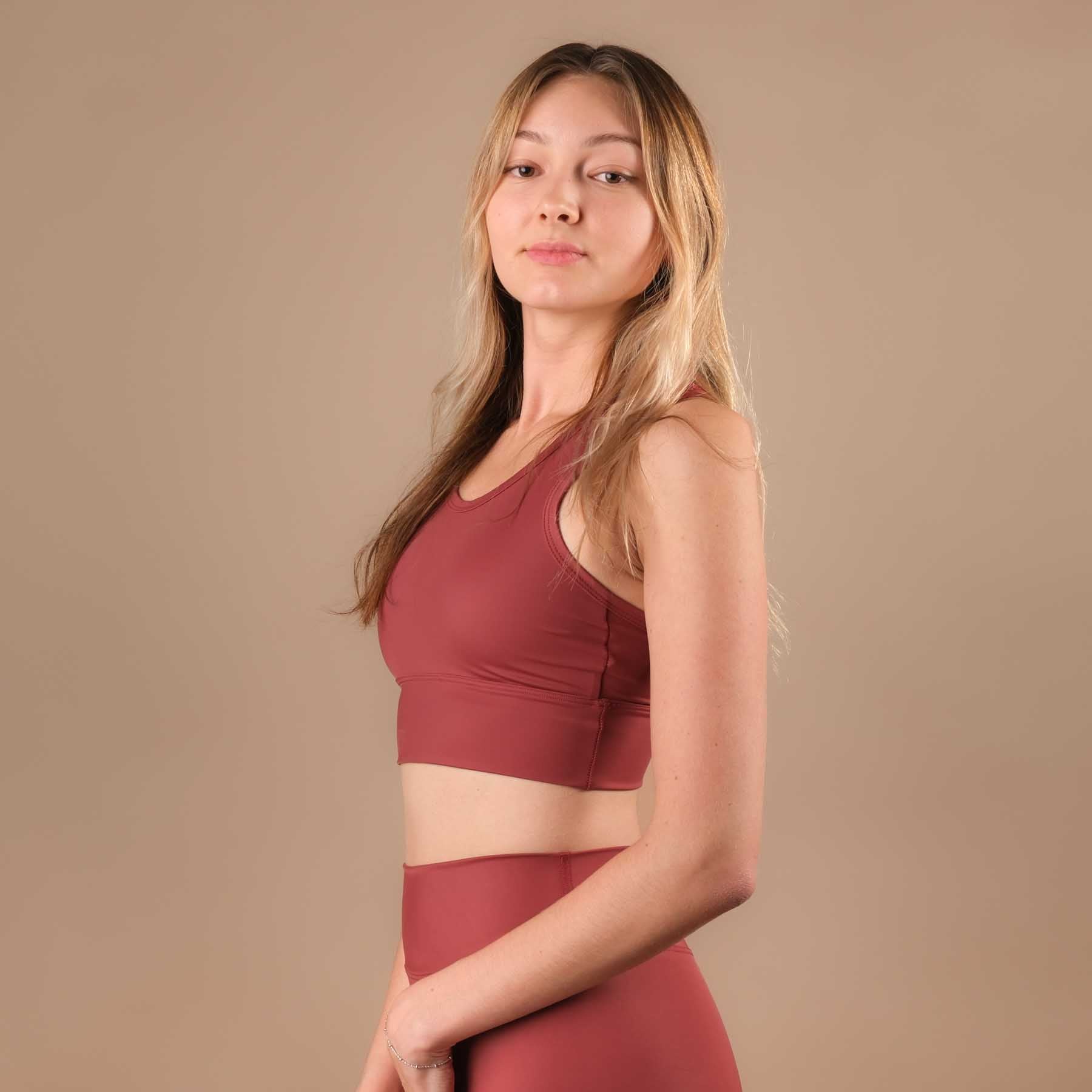 Top sportivo Eco Mare Yoga Top terracotta