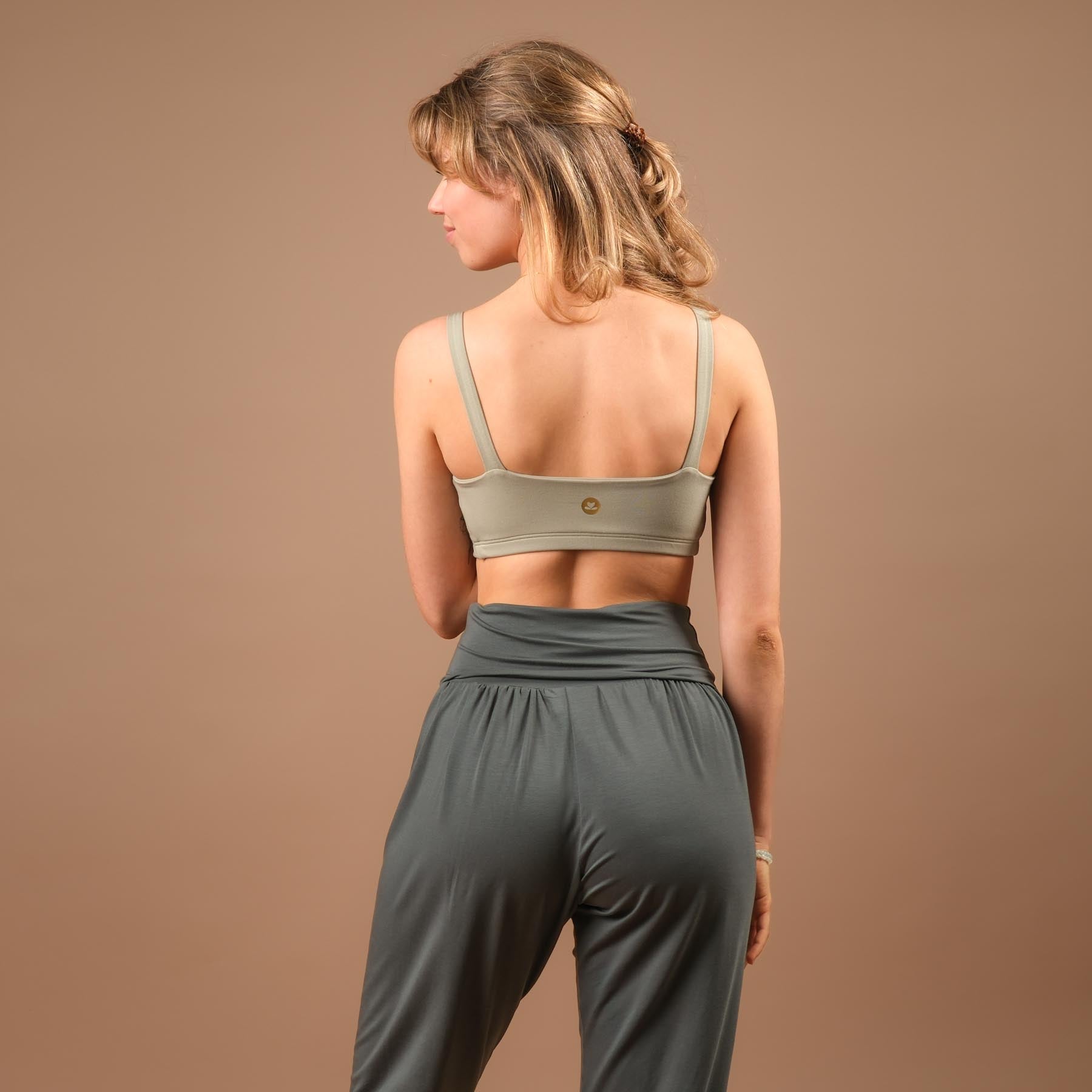 Reggiseno yoga Comfy Swiss made verde giada