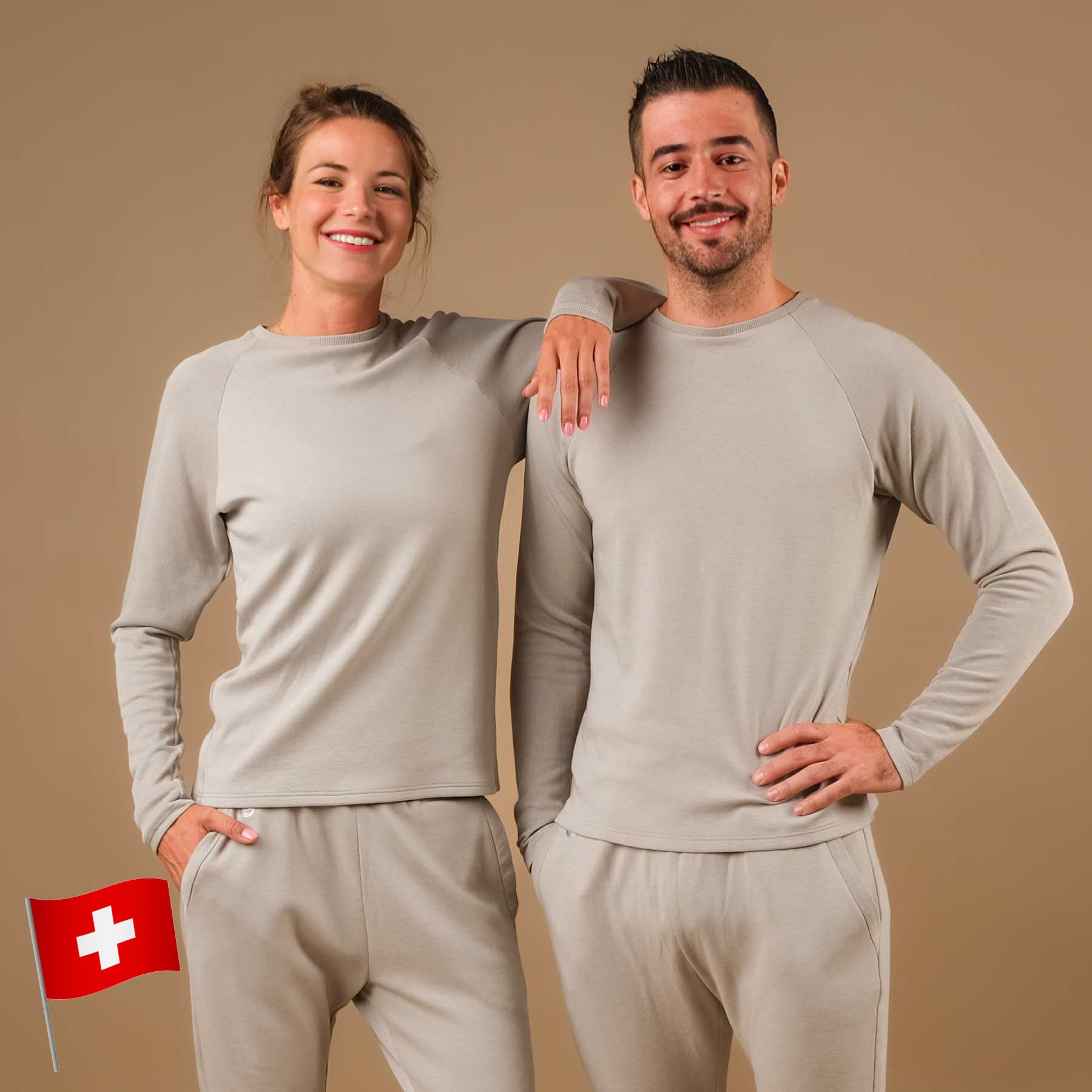 Felpa Yoga unisex Grigio accogliente