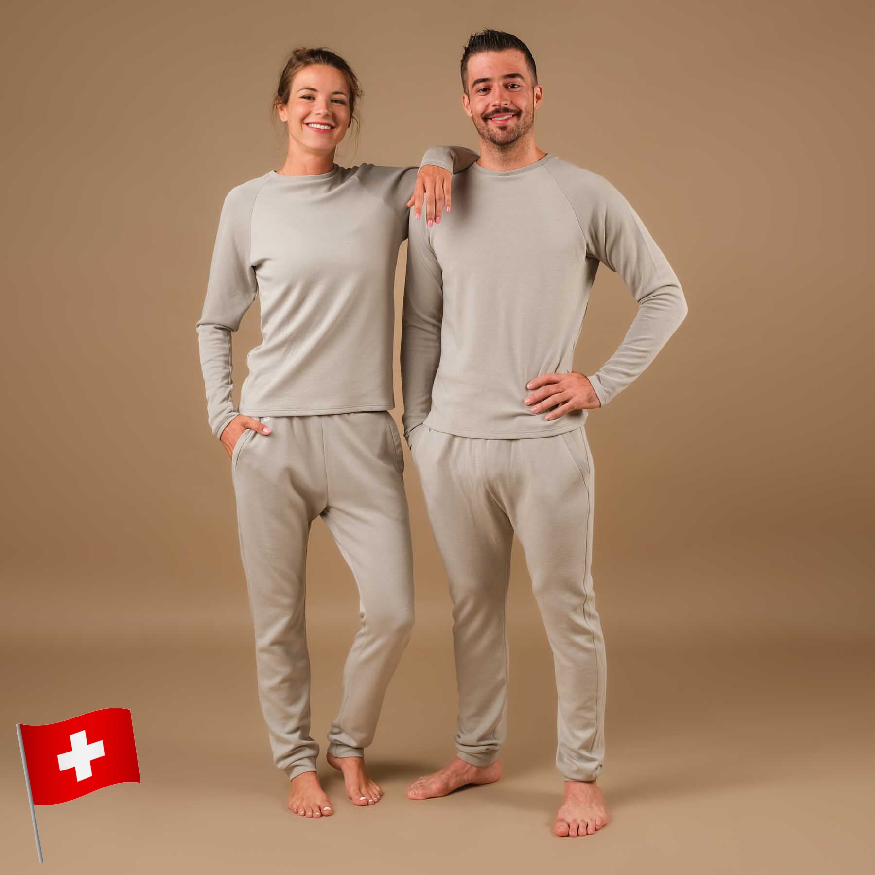 Pantaloni da jogging yoga unisex Grigio accogliente