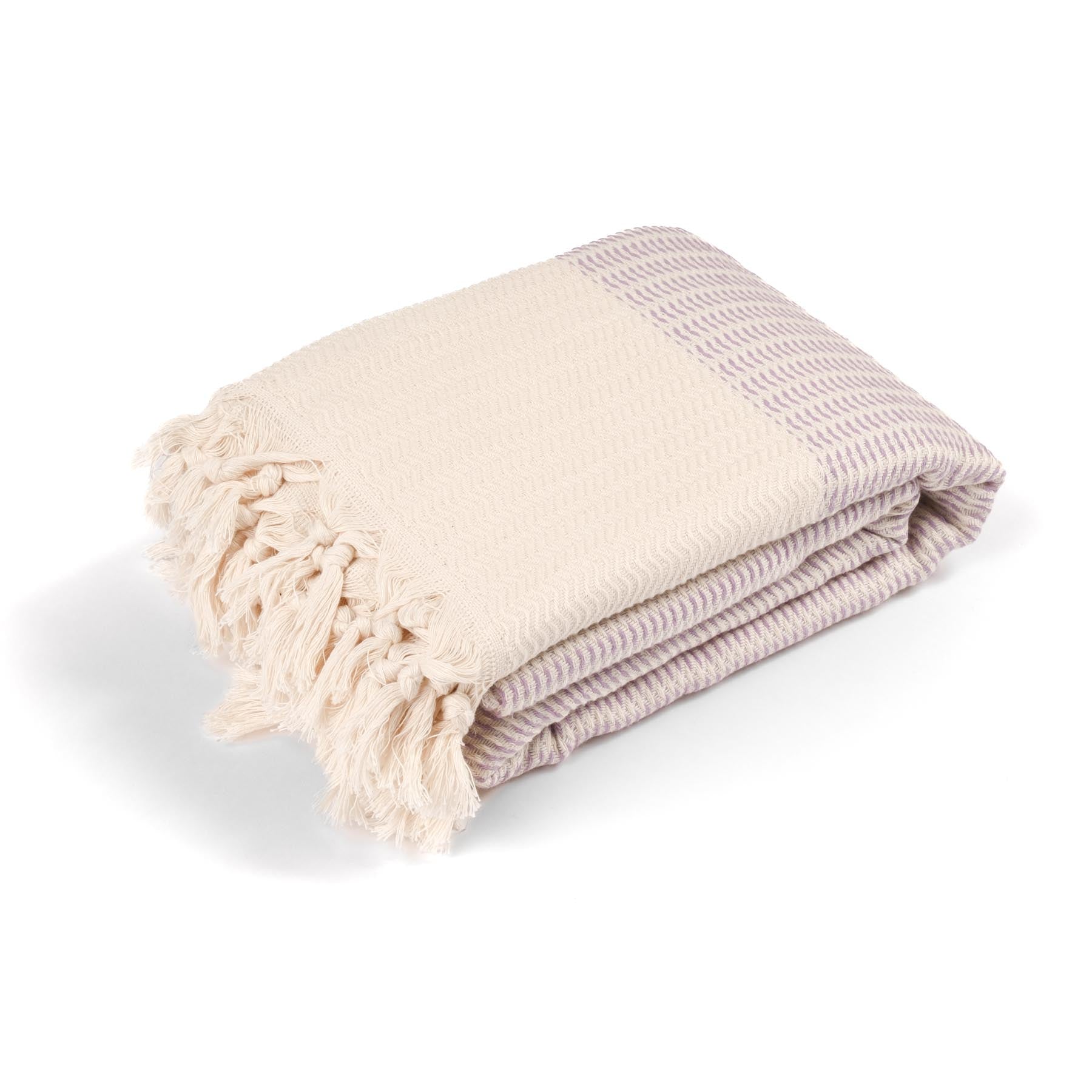 Coperta yoga Relax in cotone organico viola