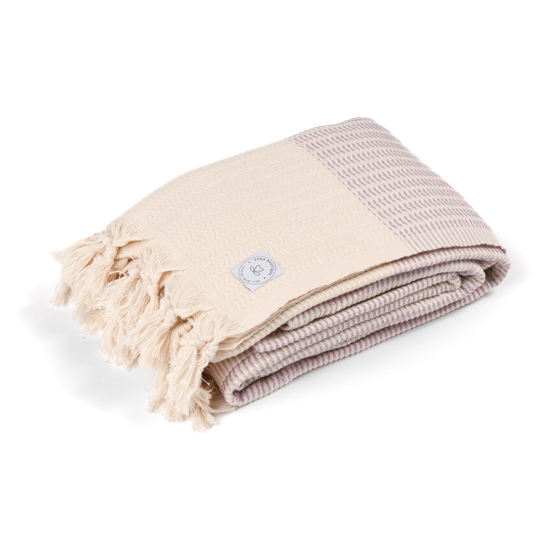 Coperta yoga Relax in cotone organico viola