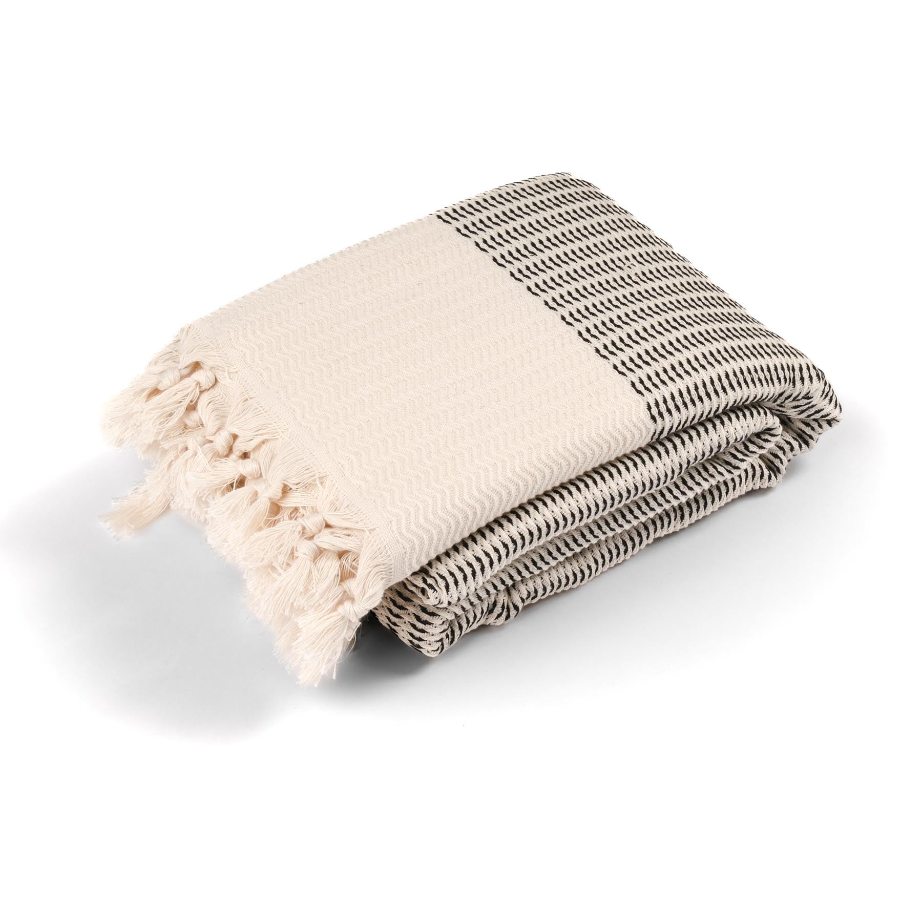 Coperta yoga Relax in cotone organico nero