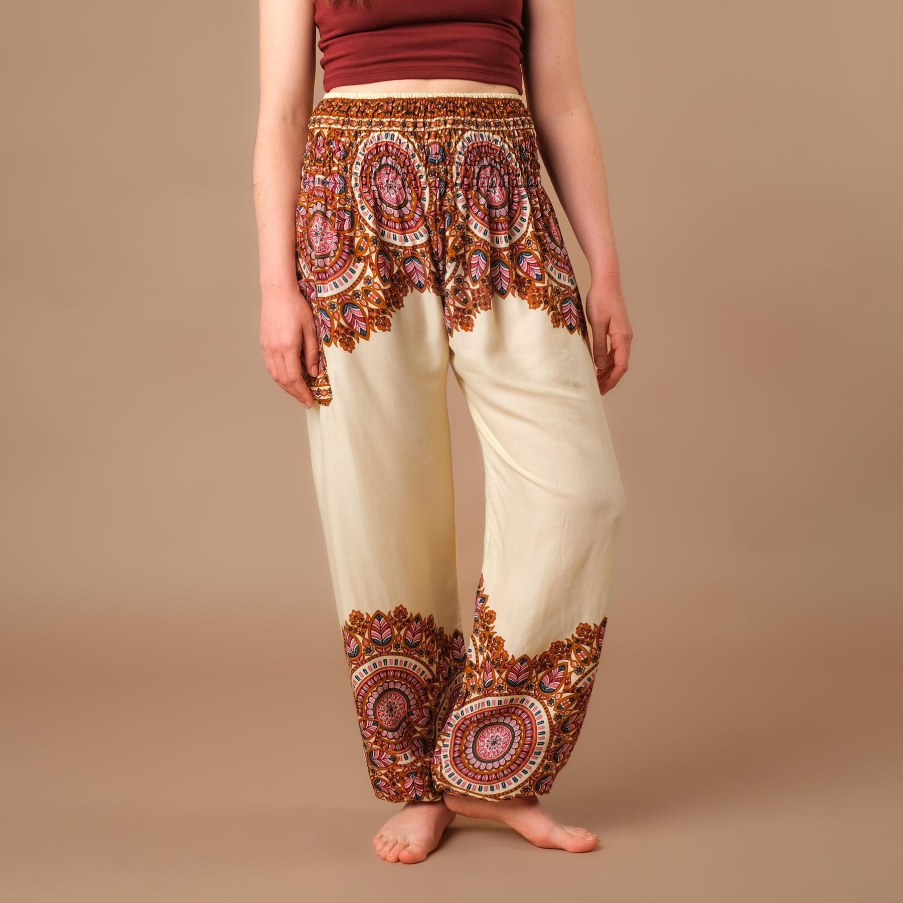 Pantaloni harem yoga Jaipur Boho Pants ecru