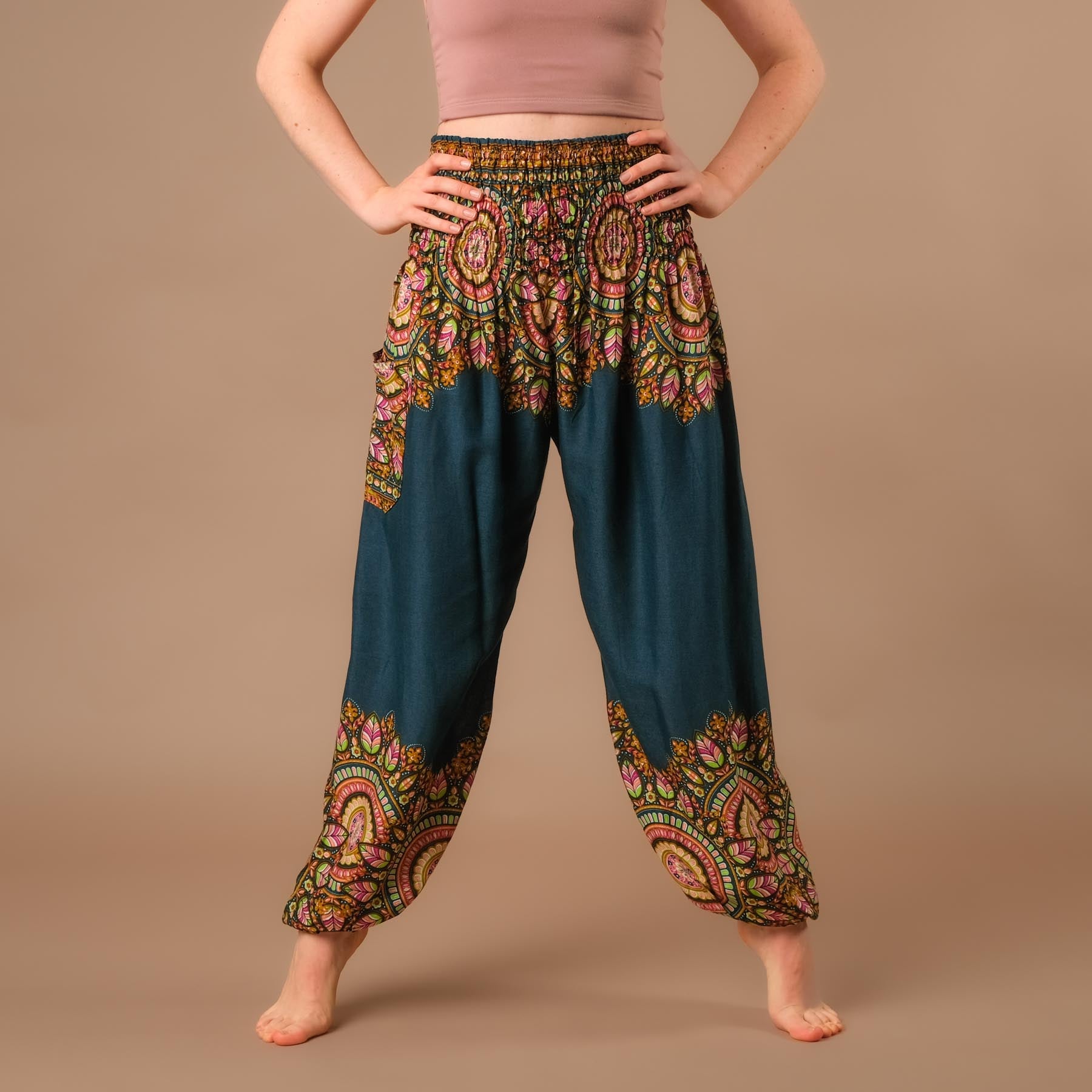 Pantaloni harem yoga Jaipur Boho Pants benzina