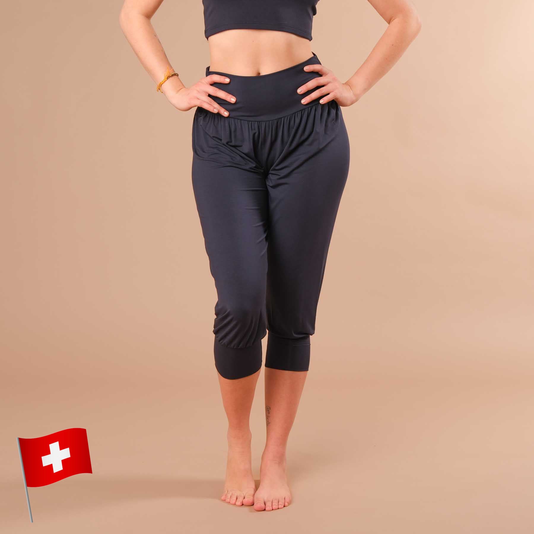 Pantaloni da yoga Goa 3/4 (Capri) navy