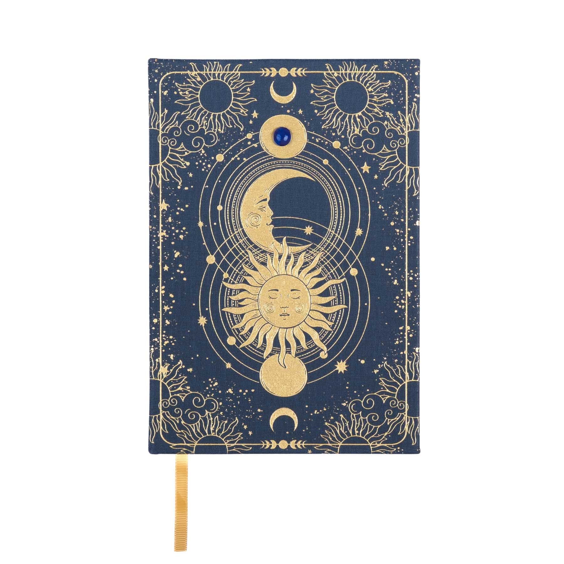 Taccuino Yoga Journal con pietra preziosa blu