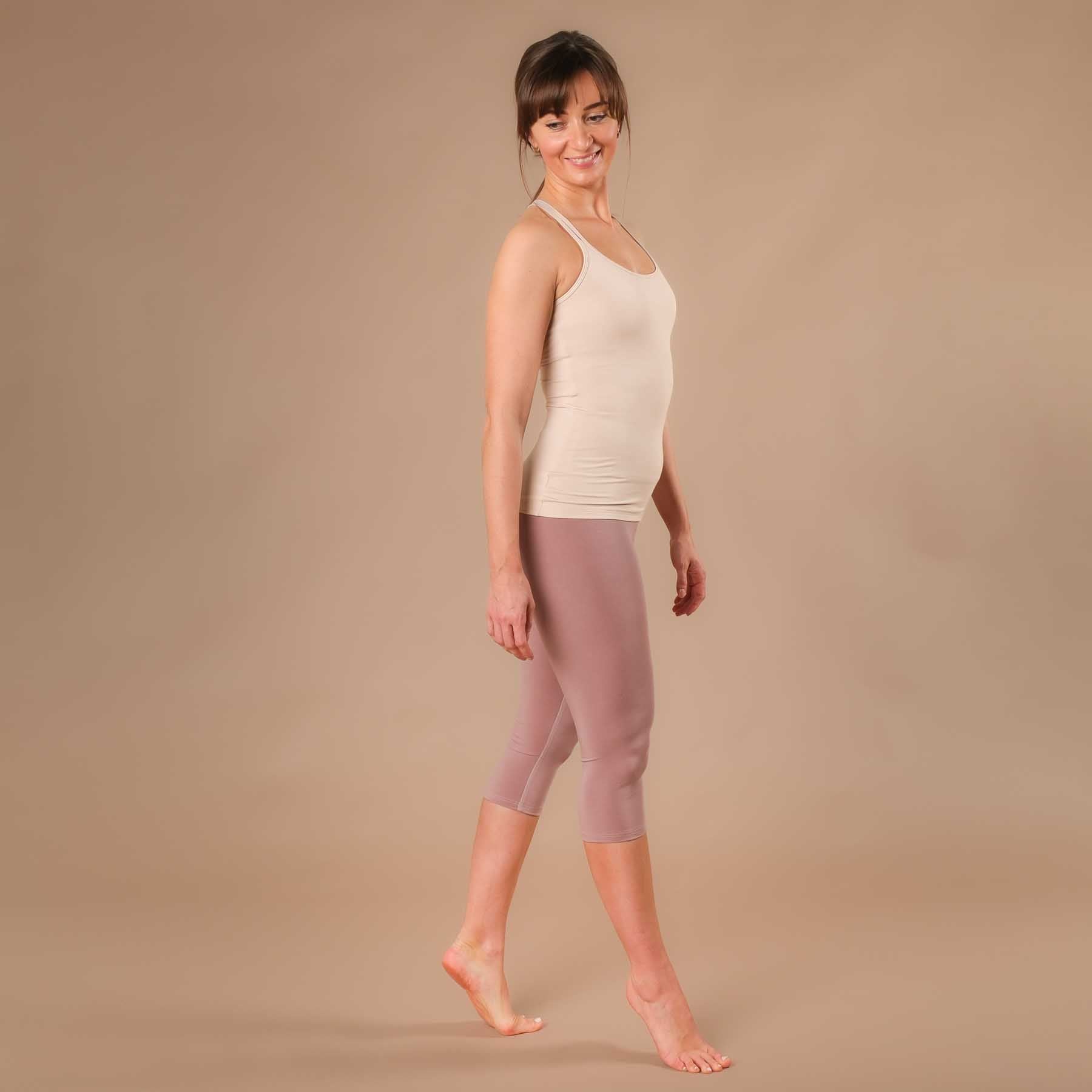 Canotta Yoga Joy lunga made in Switzerland sand