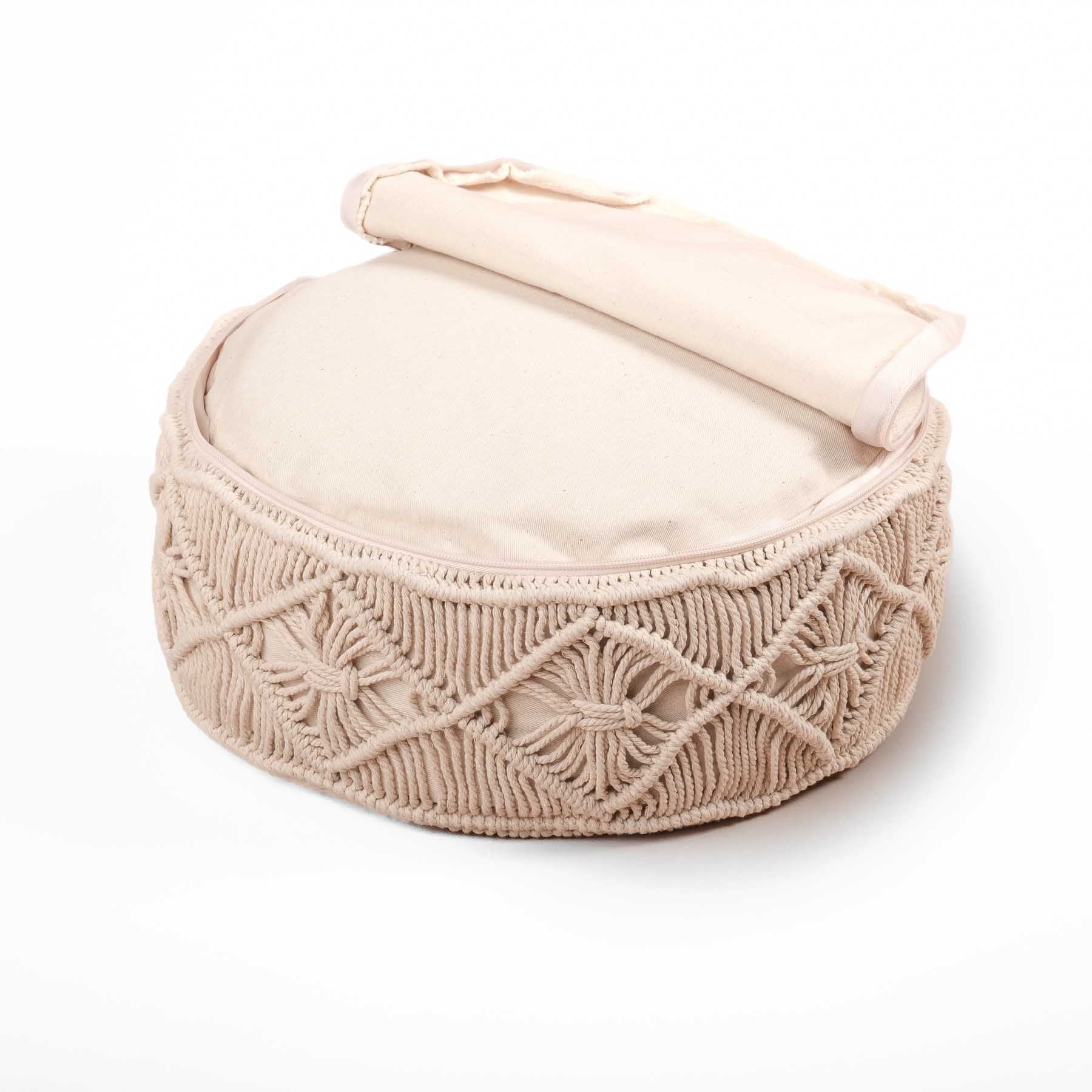 Cuscino da meditazione Macramè