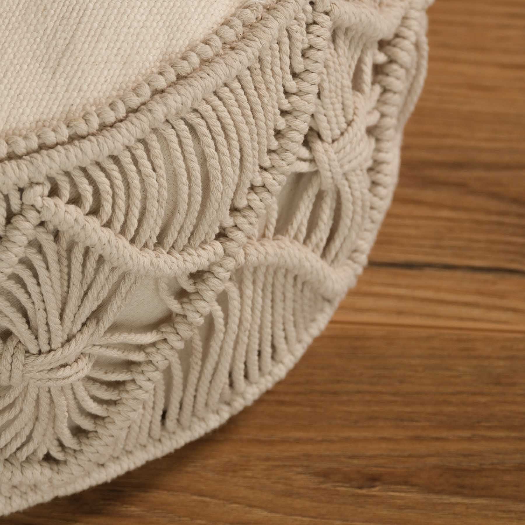 Cuscino da meditazione Macramè