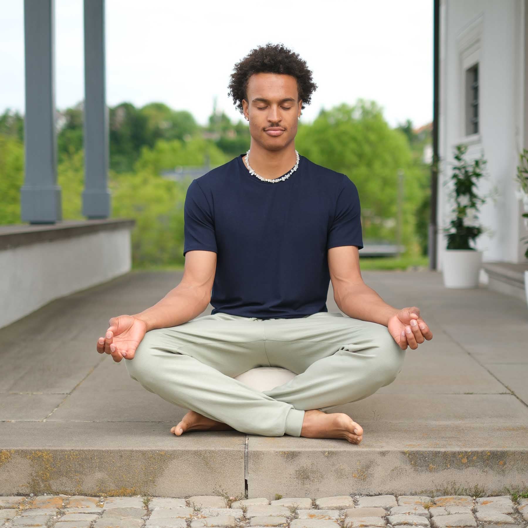 Camicia da yoga da uomo Classy a manica corta, navy