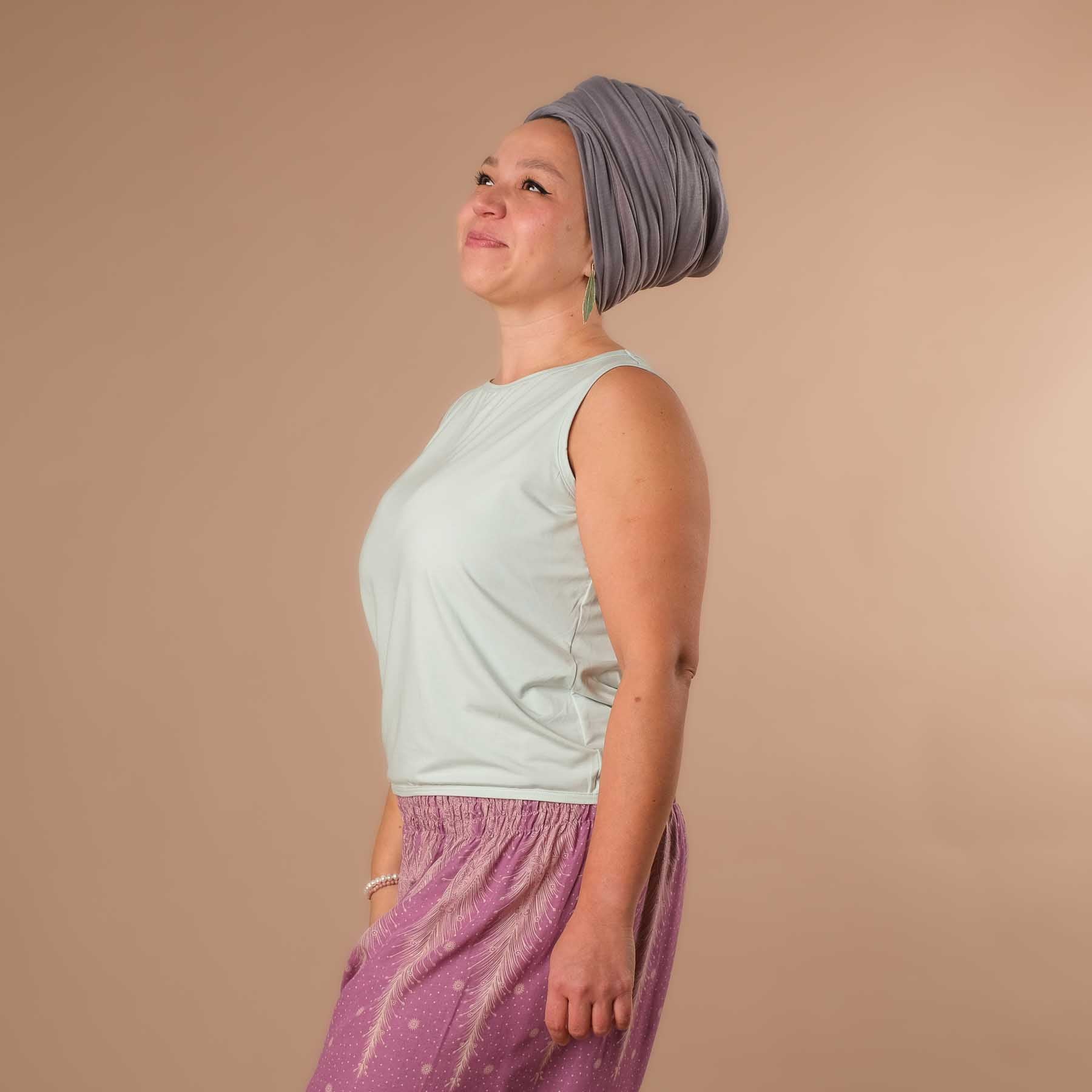 Canotta Comfy wide made in Svizzera sostenibile menta